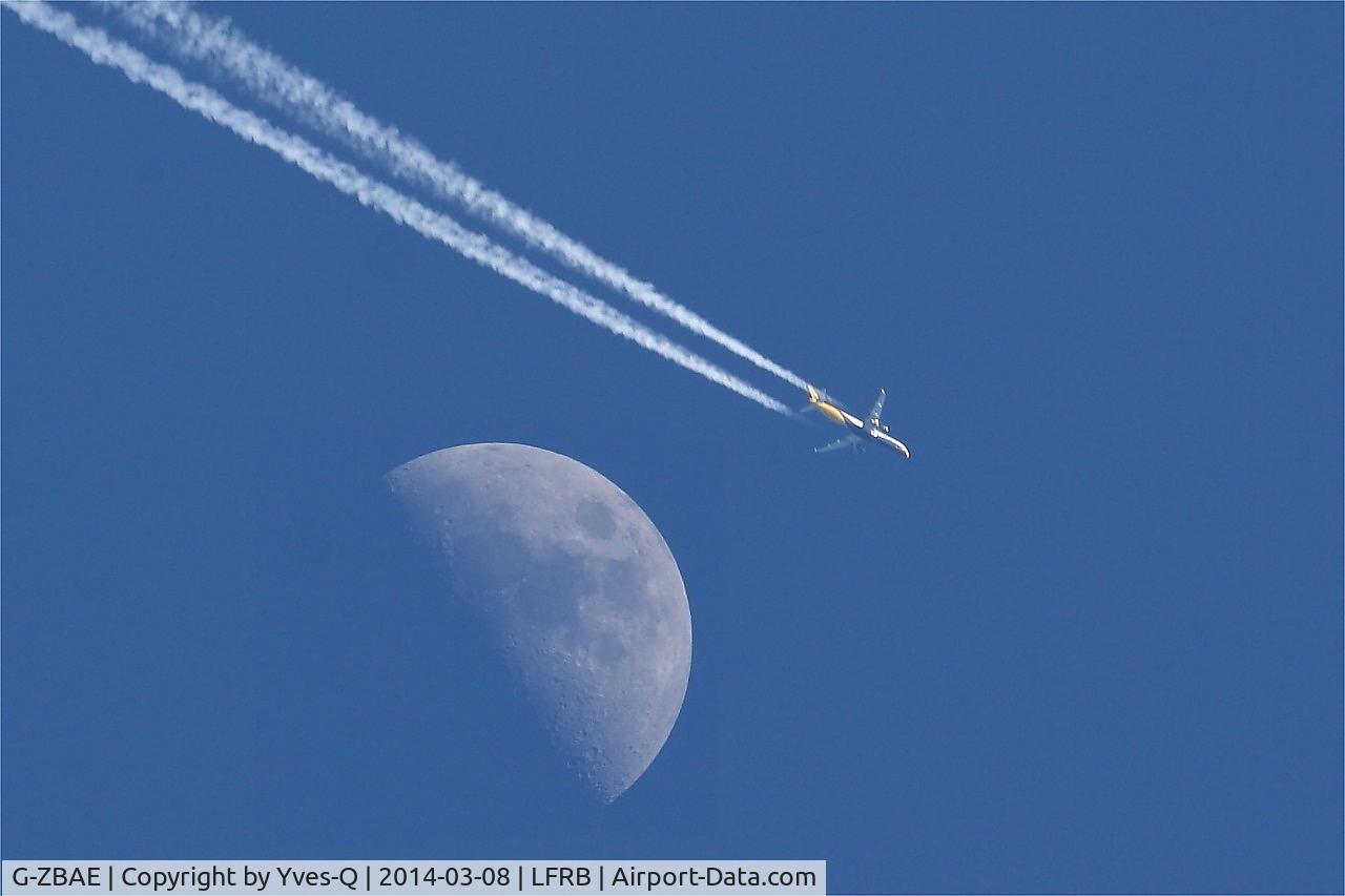 G-ZBAE, 2013 Airbus A321-231 C/N 5606, Airbus A321-231, Flight over Brest-Bretagne airport (LFRB-BES)