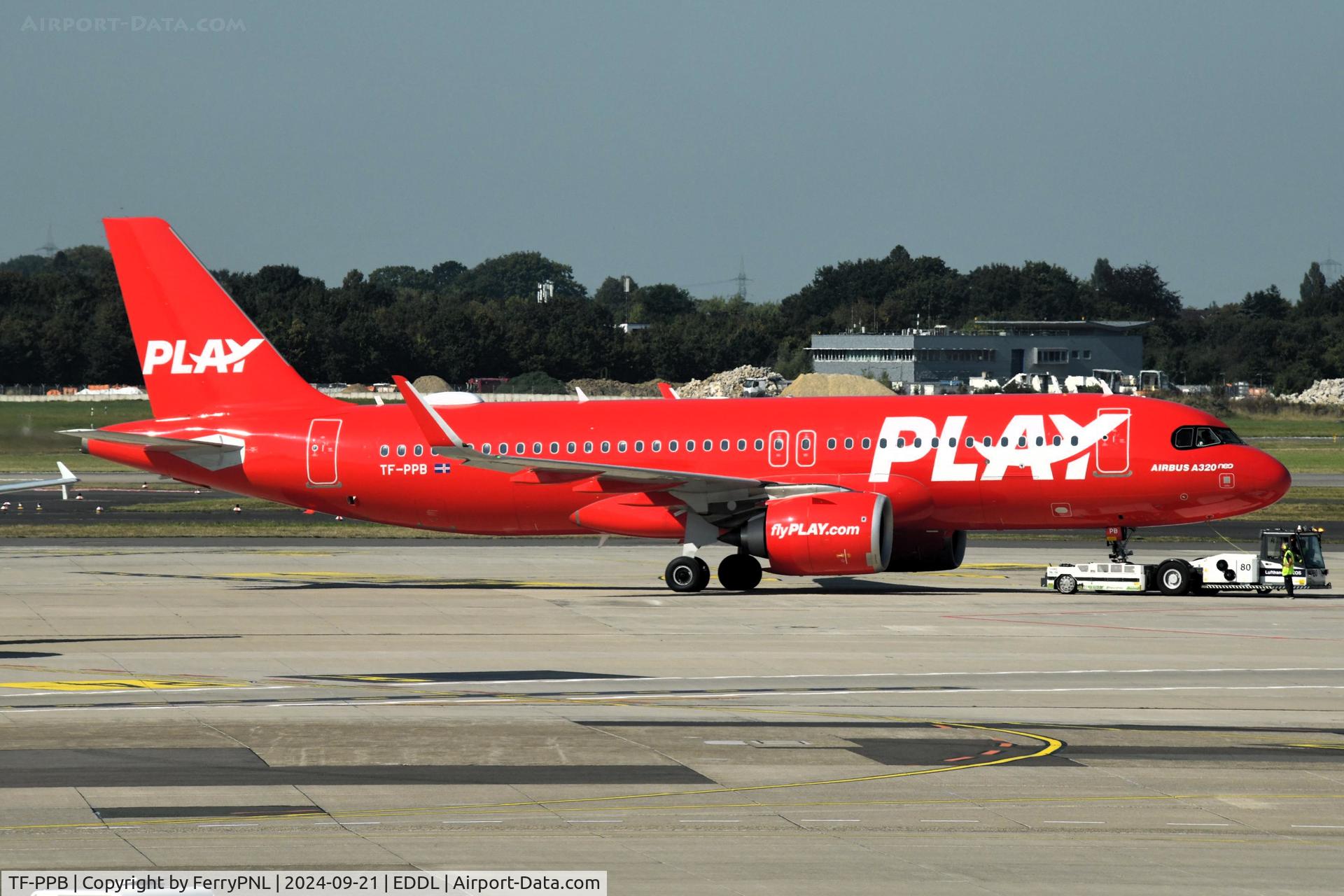 TF-PPB, 2020 Airbus A320-251N C/N 10134, Play A320N pushed back for departure