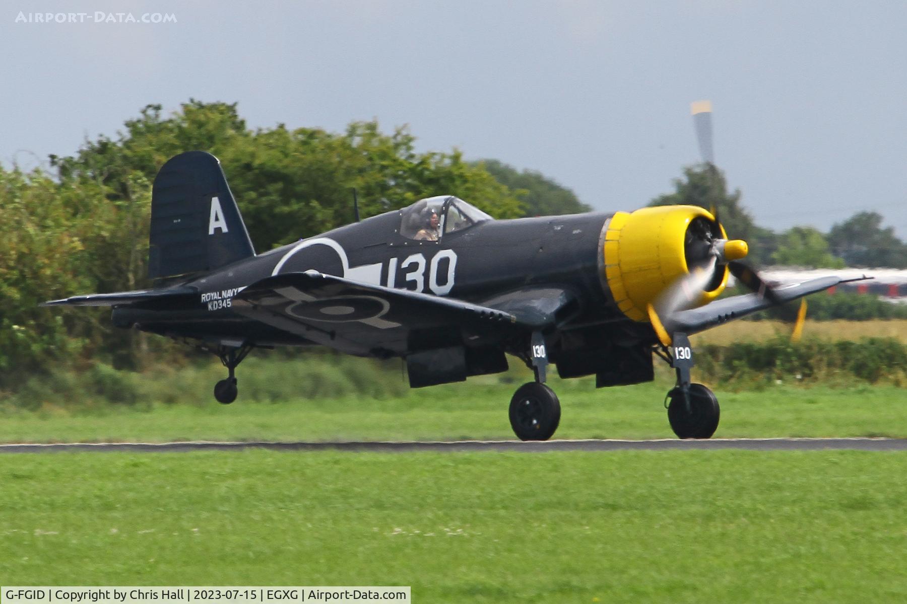 G-FGID, 1945 Goodyear FG-1D Corsair C/N 3111, Flying Legends 2023