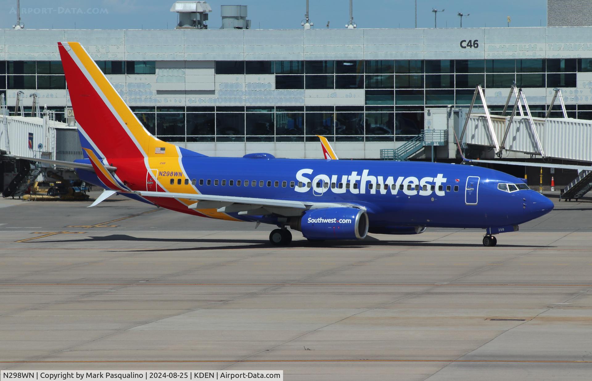 N298WN, 2007 Boeing 737-7H4 C/N 32543, Boeing 737-7H4