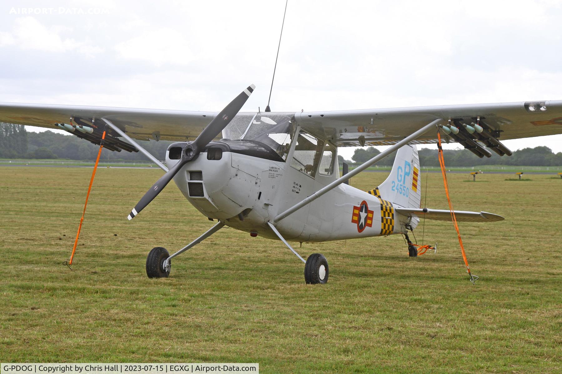 G-PDOG, 1957 Cessna 305C C/N 24550, Flying Legends 2023