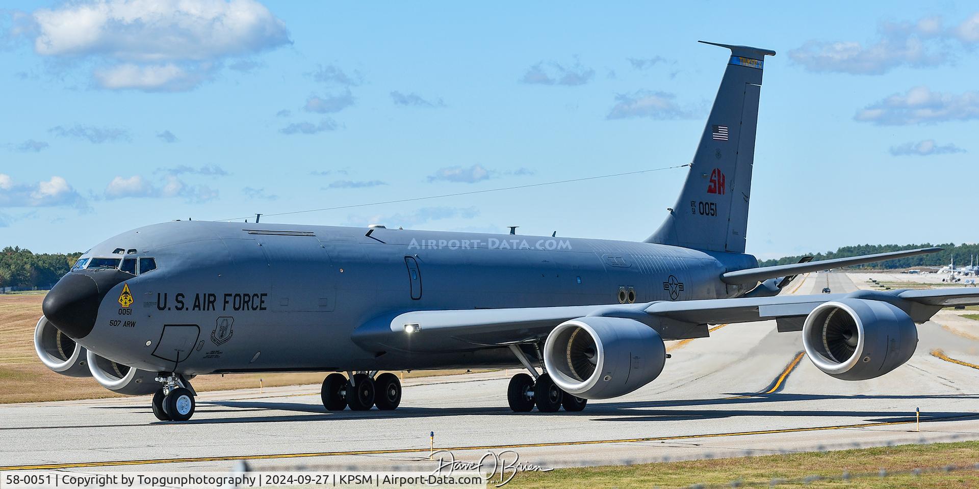 58-0051, 1958 Boeing KC-135R Stratotanker C/N 17796, REACH651 heading home to Tinker AFB