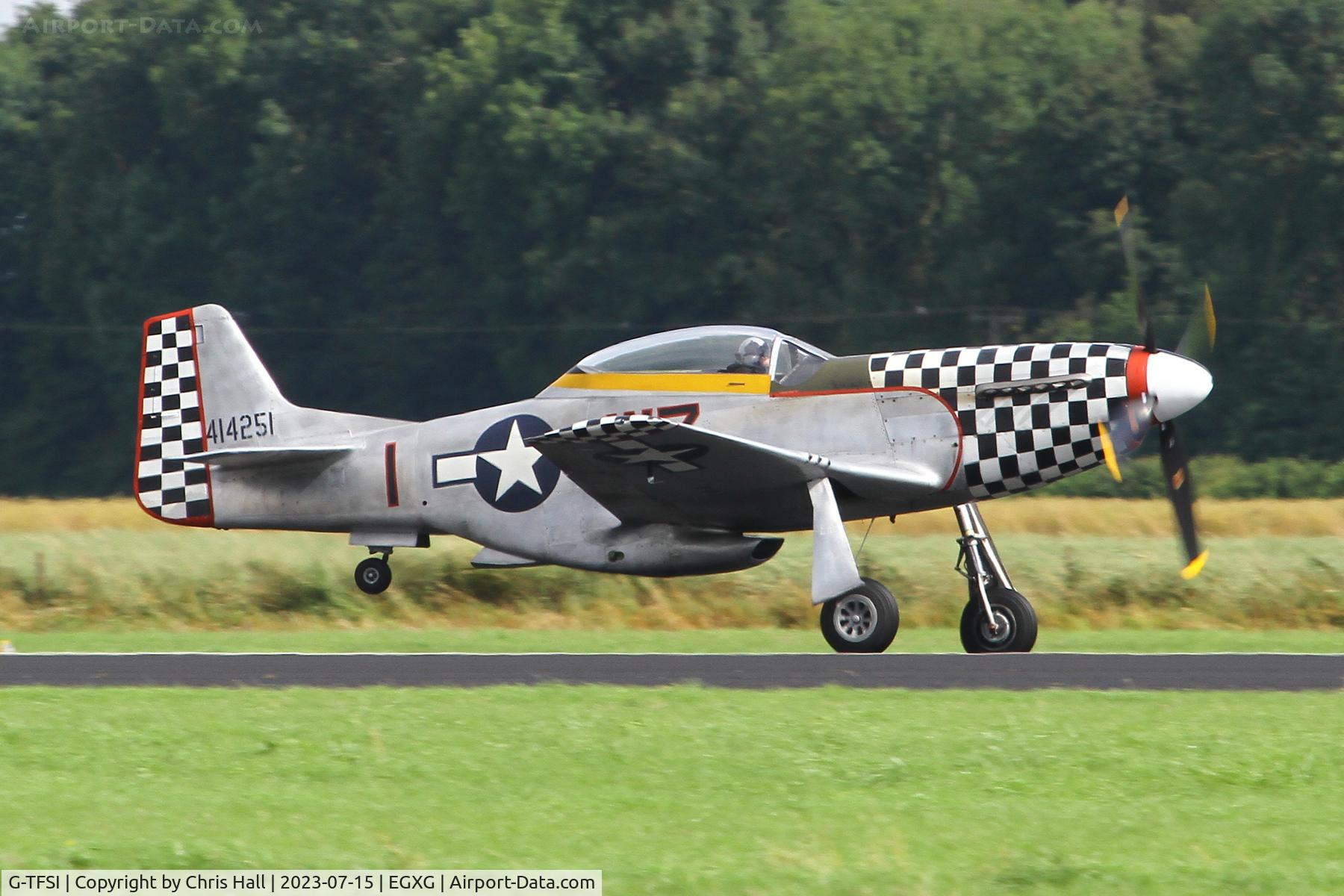 G-TFSI, 1944 North American TF-51D Mustang C/N 124-44703, Flying Legends 2023