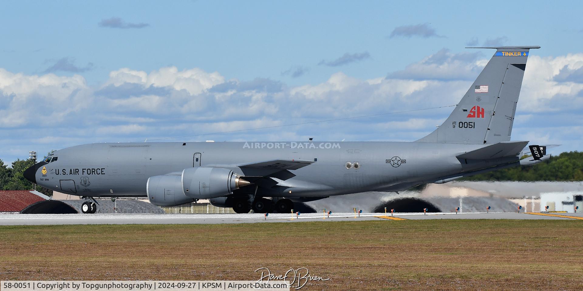 58-0051, 1958 Boeing KC-135R Stratotanker C/N 17796, REACH651 ready to depart back to Tinker AFB