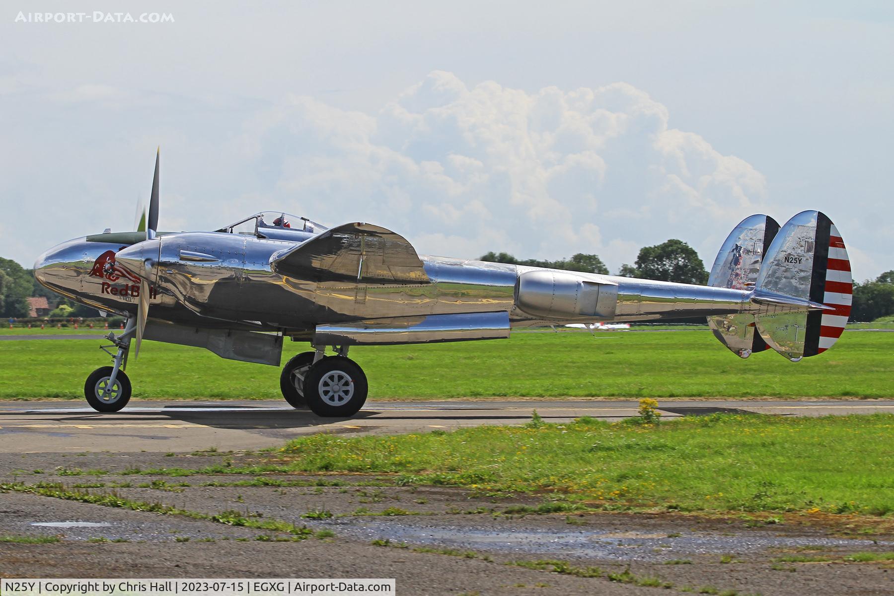 N25Y, 1944 Lockheed P-38L-5LO Lightning C/N AF44-53254, Flying Legends 2023