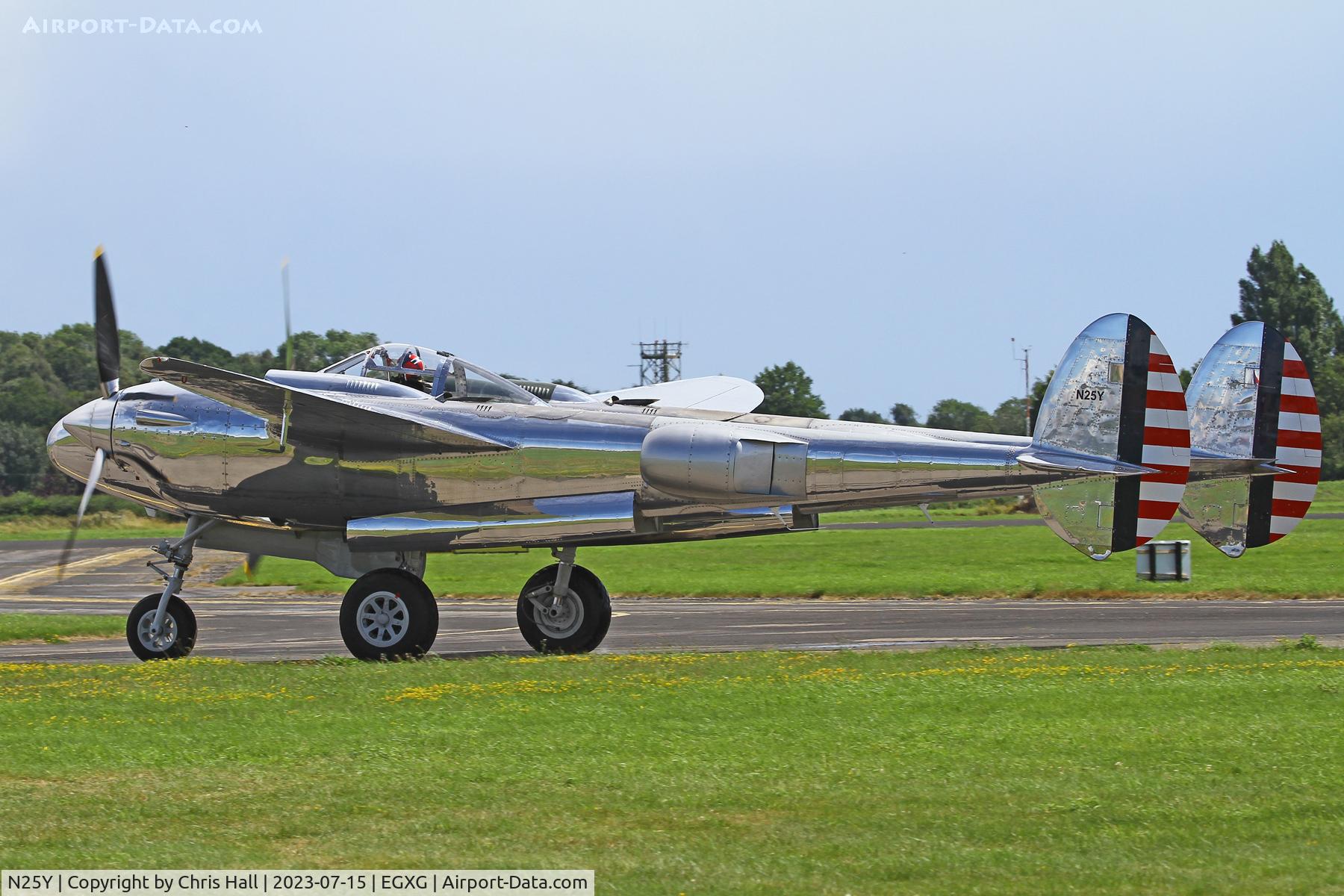 N25Y, 1944 Lockheed P-38L-5LO Lightning C/N AF44-53254, Flying Legends 2023