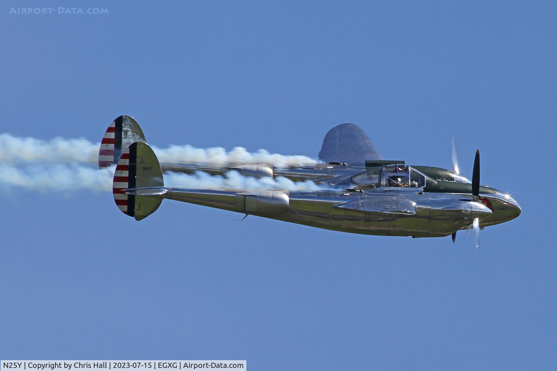 N25Y, 1944 Lockheed P-38L-5LO Lightning C/N AF44-53254, Flying Legends 2023