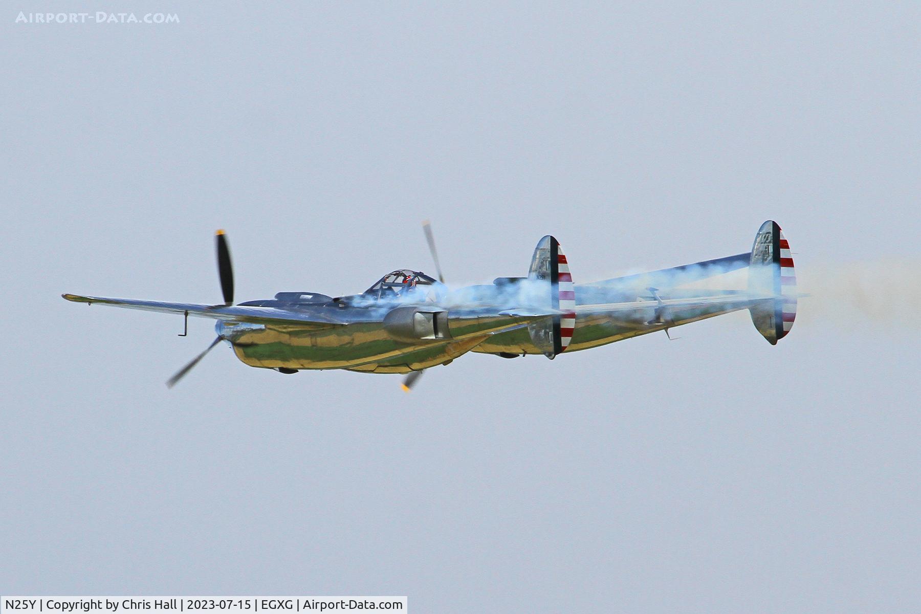 N25Y, 1944 Lockheed P-38L-5LO Lightning C/N AF44-53254, Flying Legends 2023