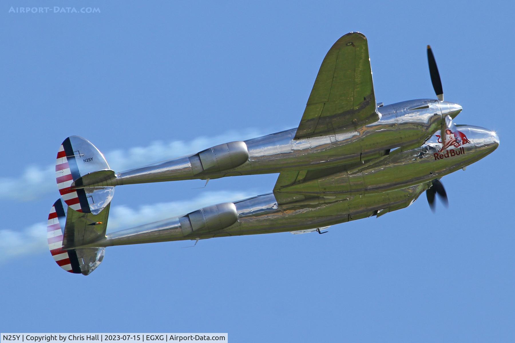 N25Y, 1944 Lockheed P-38L-5LO Lightning C/N AF44-53254, Flying Legends 2023