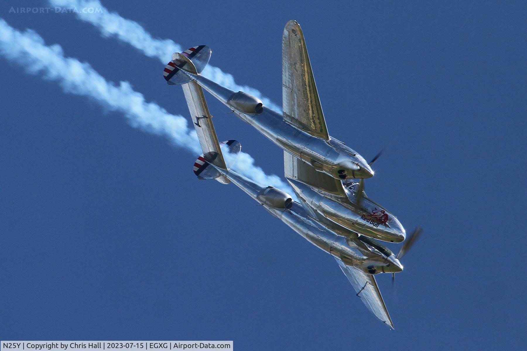 N25Y, 1944 Lockheed P-38L-5LO Lightning C/N AF44-53254, Flying Legends 2023