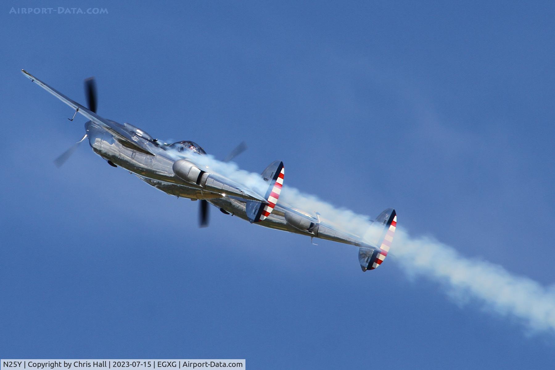 N25Y, 1944 Lockheed P-38L-5LO Lightning C/N AF44-53254, Flying Legends 2023