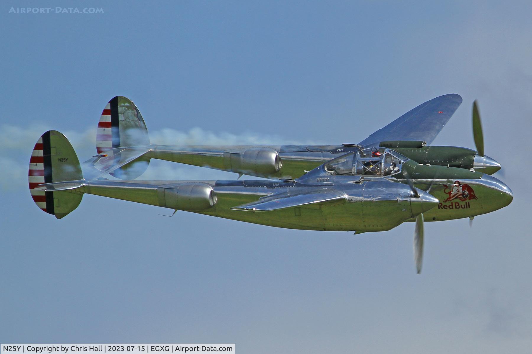 N25Y, 1944 Lockheed P-38L-5LO Lightning C/N AF44-53254, Flying Legends 2023