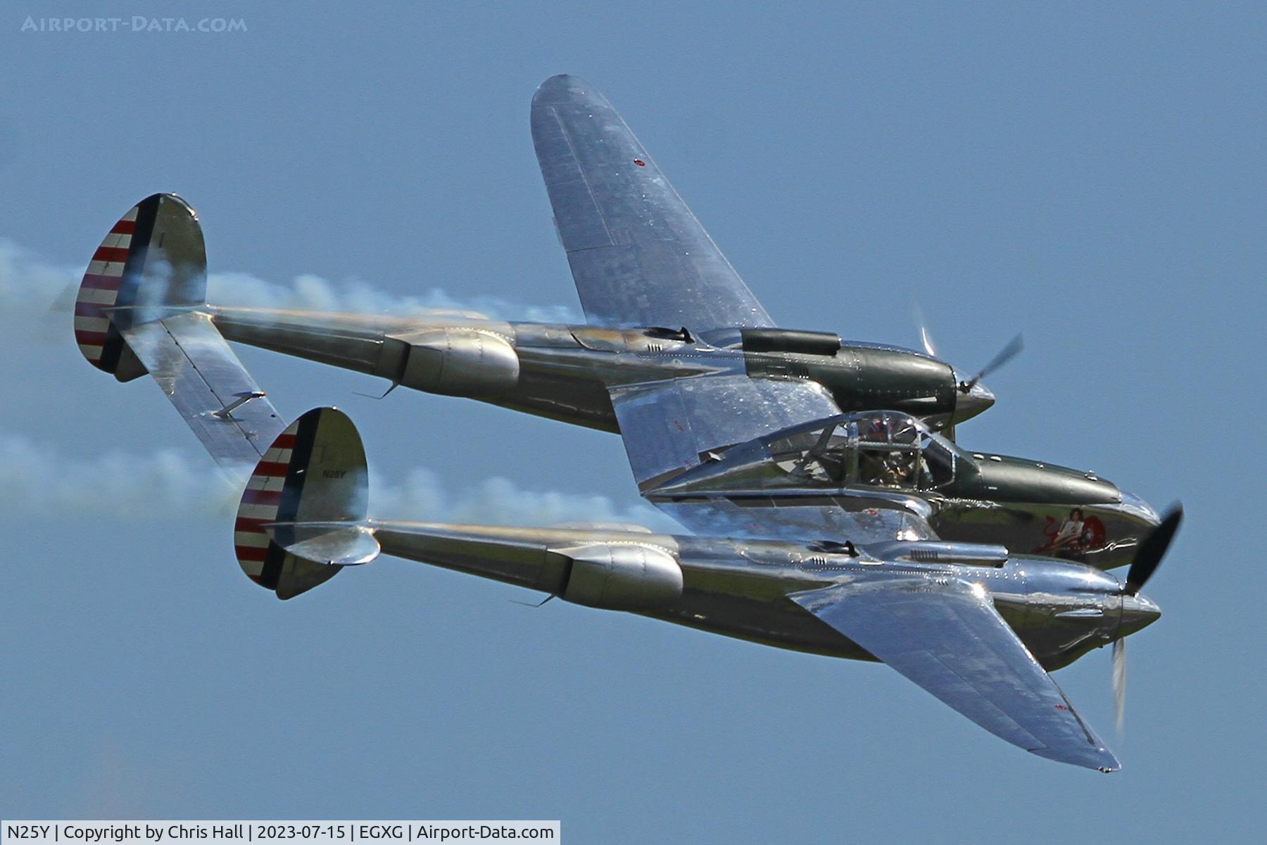N25Y, 1944 Lockheed P-38L-5LO Lightning C/N AF44-53254, Flying Legends 2023