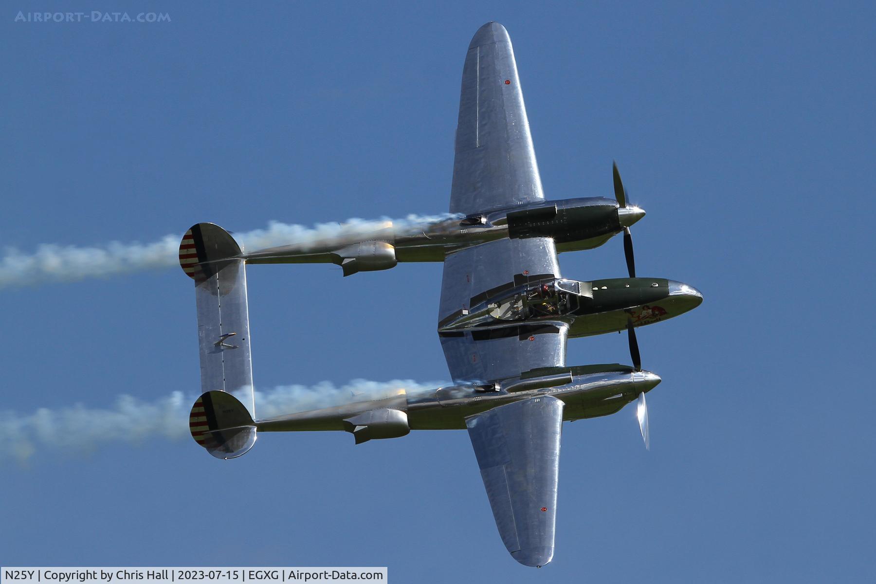 N25Y, 1944 Lockheed P-38L-5LO Lightning C/N AF44-53254, Flying Legends 2023