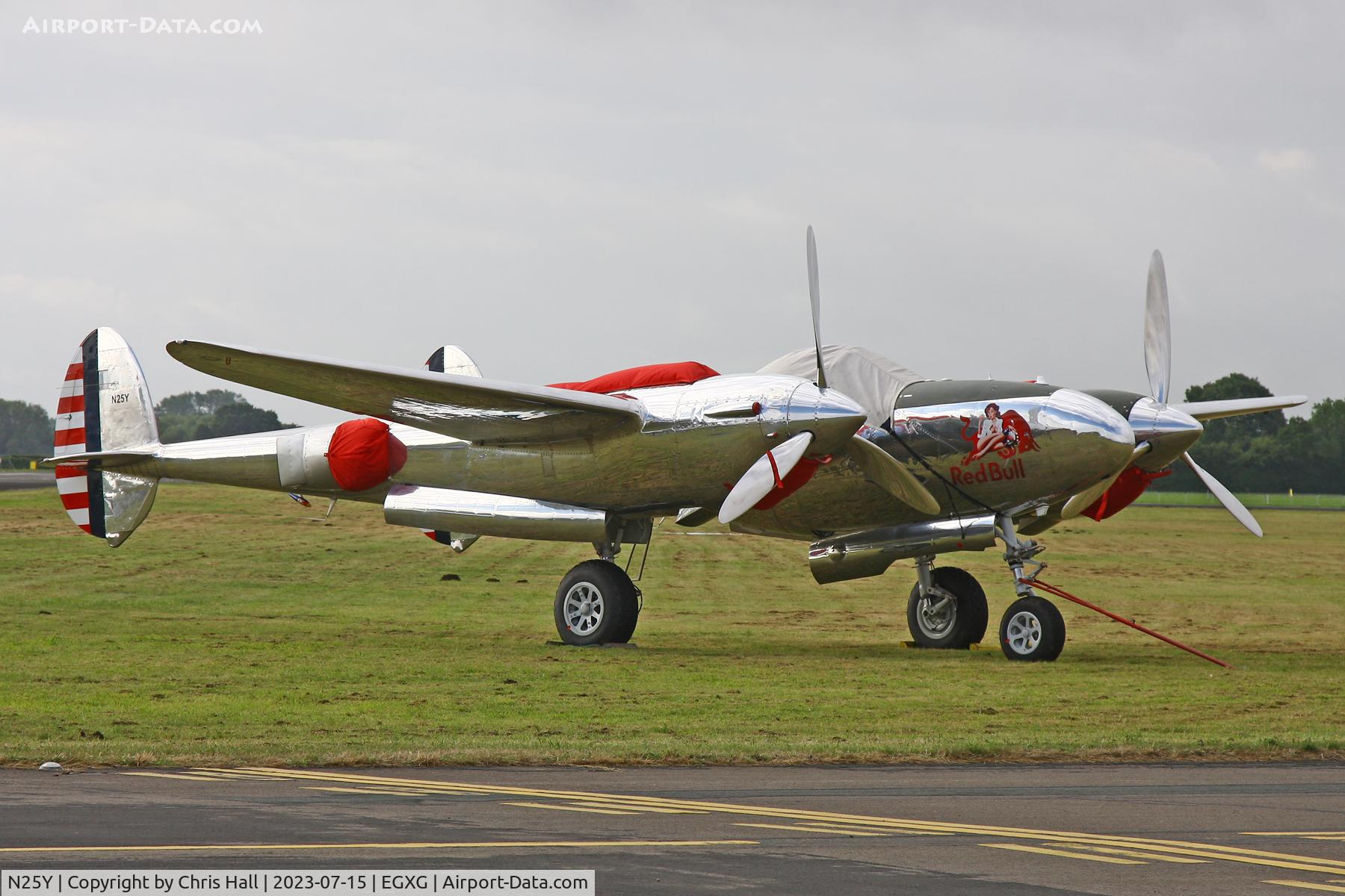 N25Y, 1944 Lockheed P-38L-5LO Lightning C/N AF44-53254, Flying Legends 2023