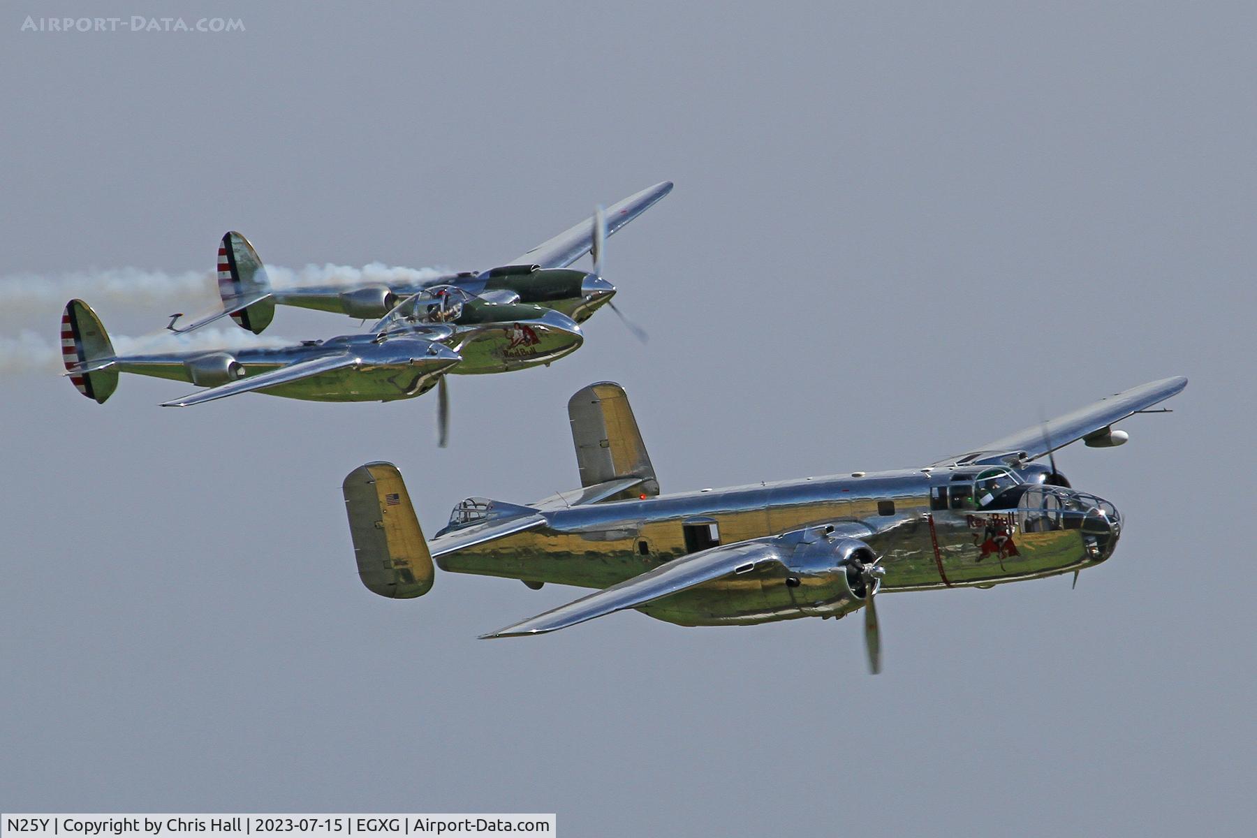 N25Y, 1944 Lockheed P-38L-5LO Lightning C/N AF44-53254, Flying Legends 2023