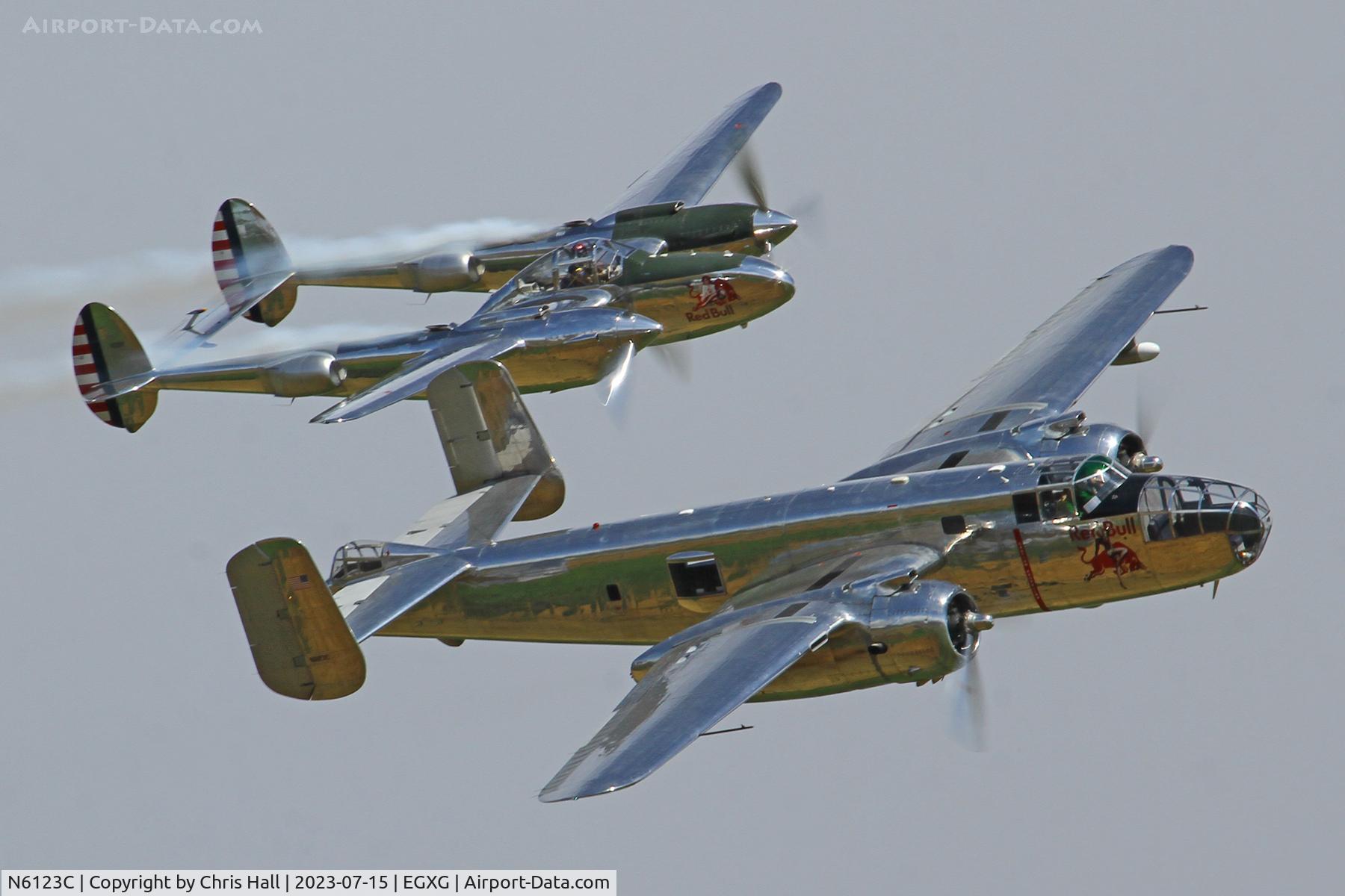 N6123C, 1945 North American B-25J-30-NC Mitchell Mitchell C/N 108-47647, Flying Legends 2023