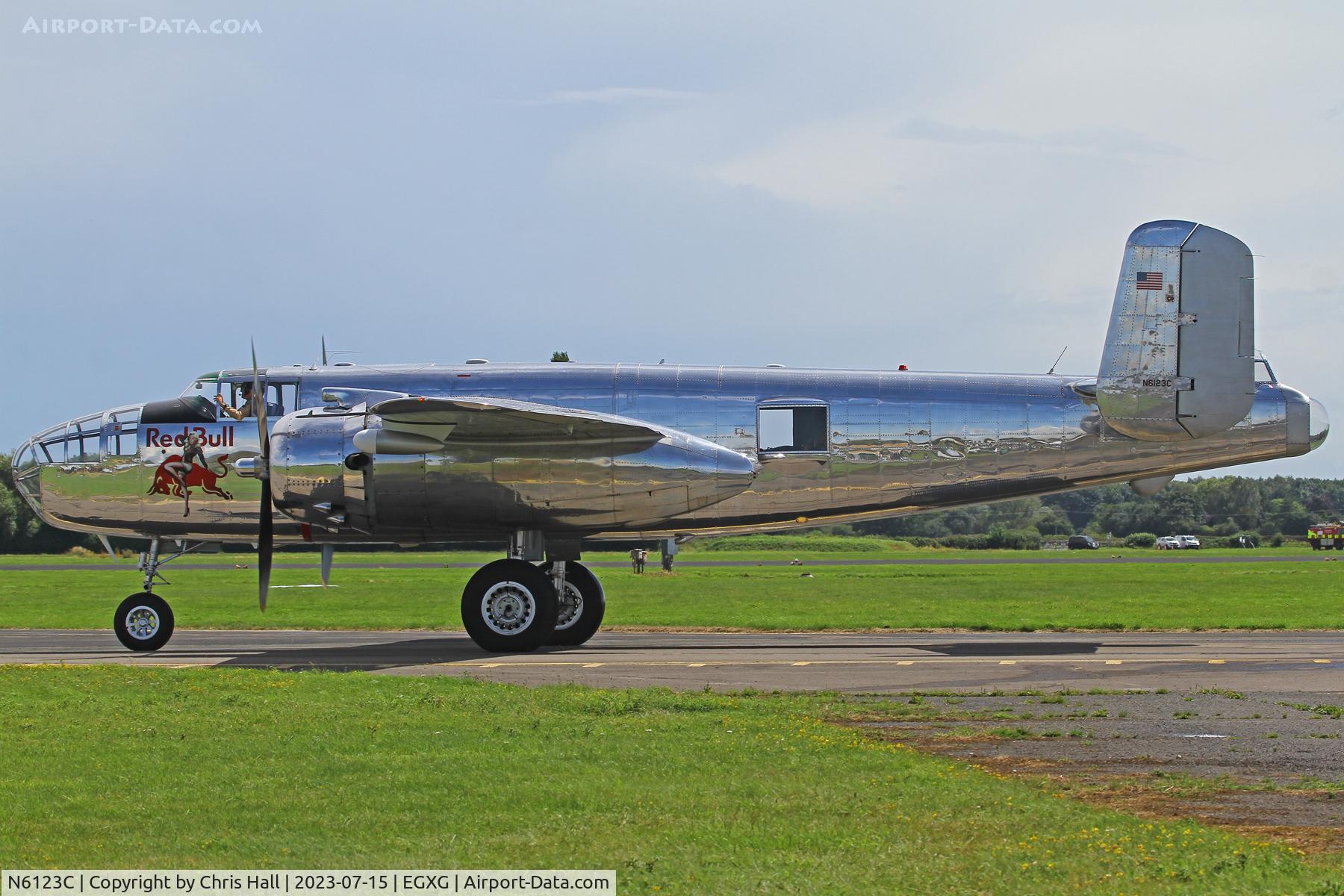 N6123C, 1945 North American B-25J-30-NC Mitchell Mitchell C/N 108-47647, Flying Legends 2023