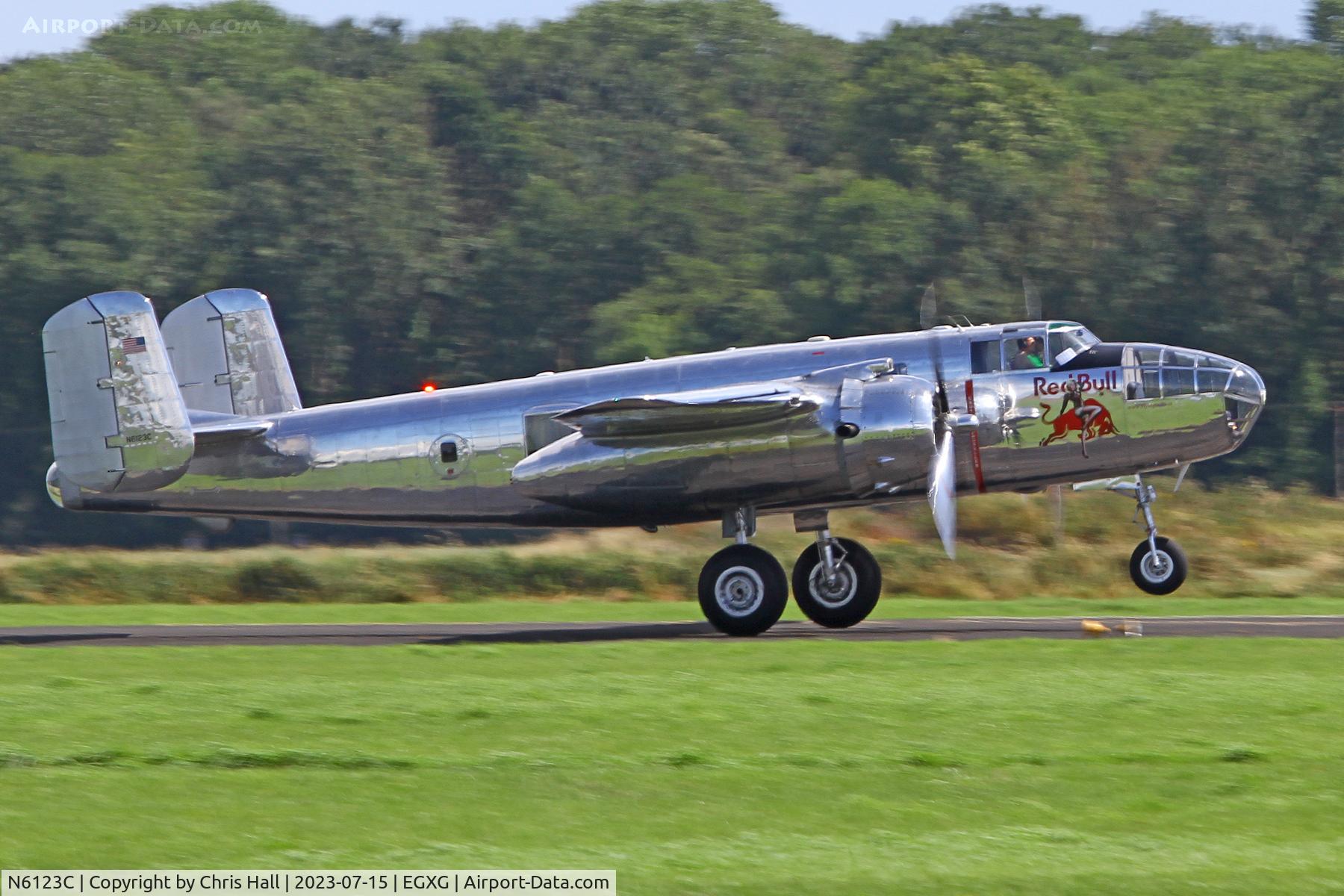 N6123C, 1945 North American B-25J-30-NC Mitchell Mitchell C/N 108-47647, Flying Legends 2023