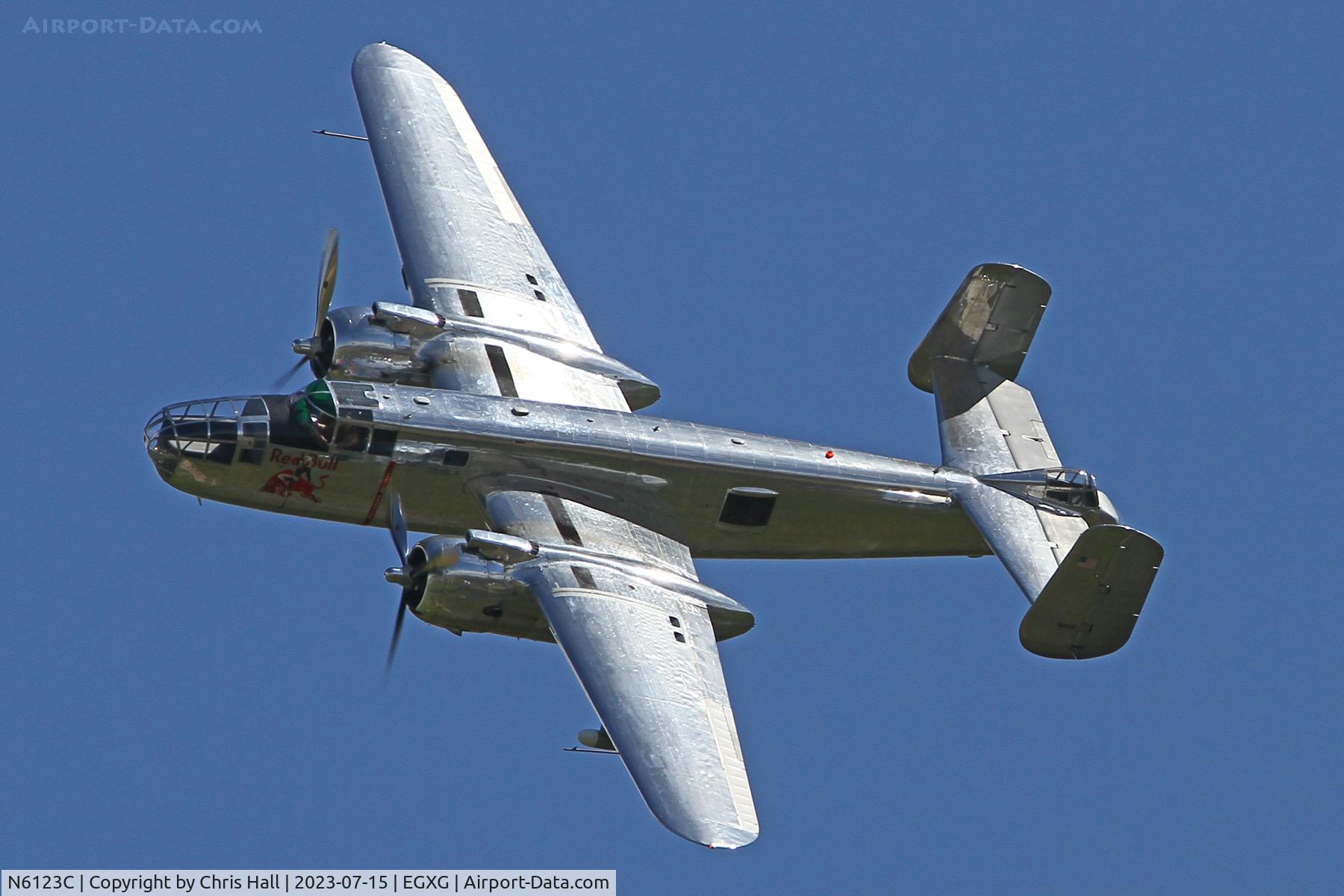 N6123C, 1945 North American B-25J-30-NC Mitchell Mitchell C/N 108-47647, Flying Legends 2023