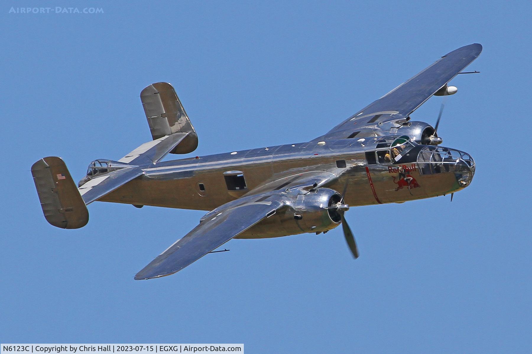 N6123C, 1945 North American B-25J-30-NC Mitchell Mitchell C/N 108-47647, Flying Legends 2023