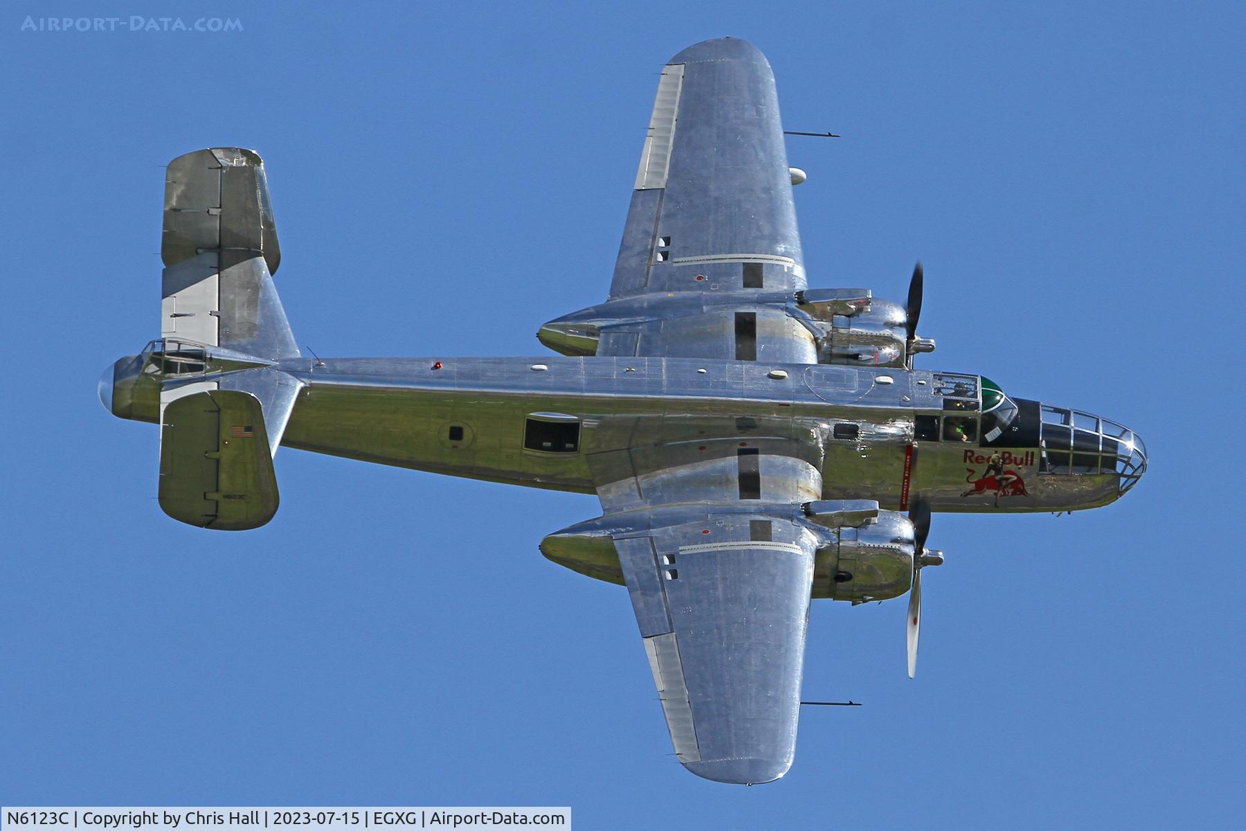 N6123C, 1945 North American B-25J-30-NC Mitchell Mitchell C/N 108-47647, Flying Legends 2023
