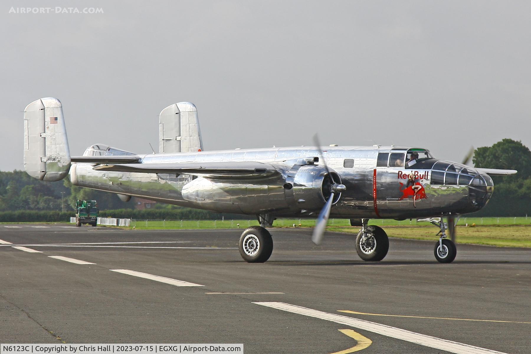 N6123C, 1945 North American B-25J-30-NC Mitchell Mitchell C/N 108-47647, Flying Legends 2023