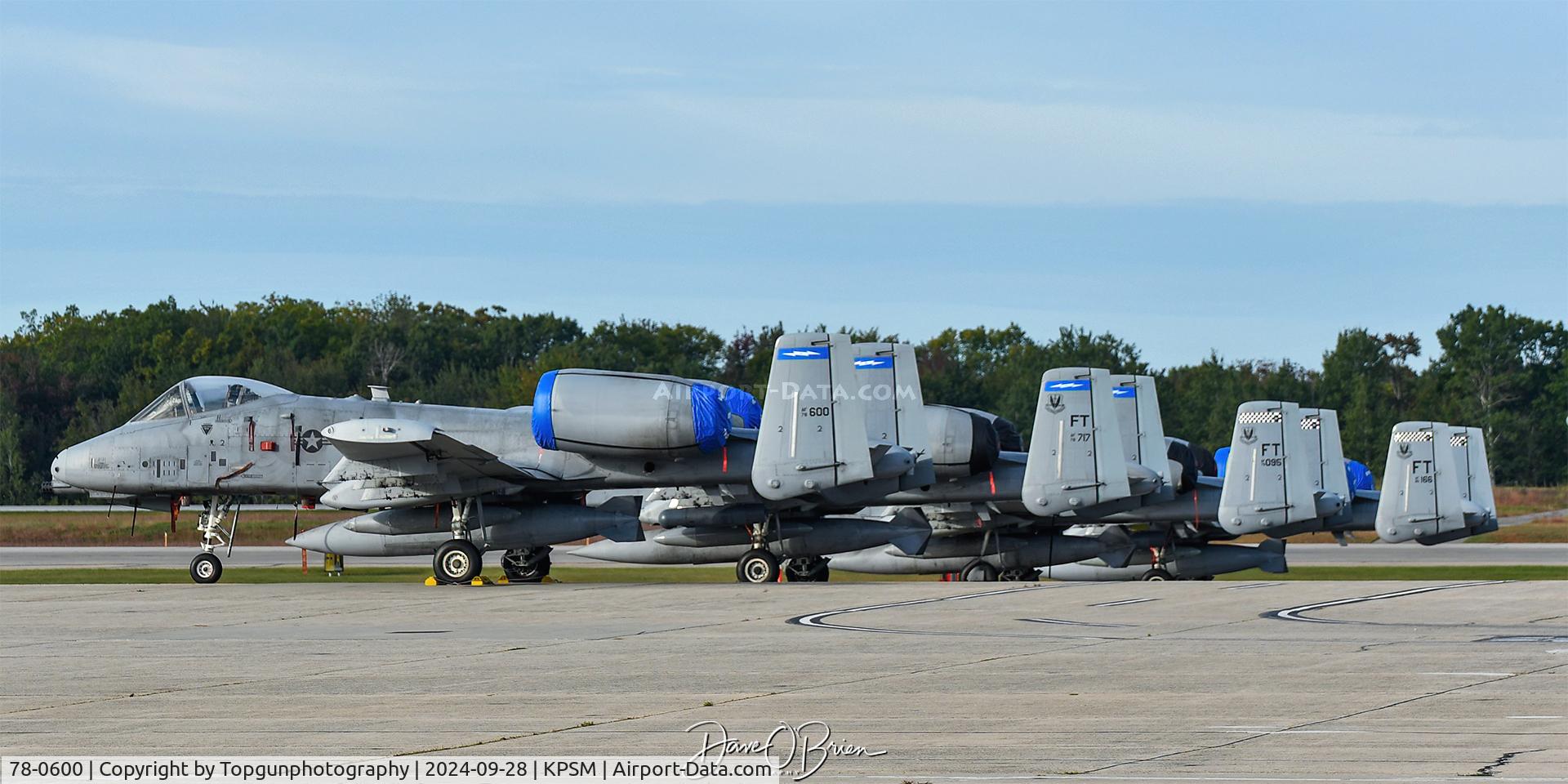78-0600, 1978 Fairchild Republic A-10C Thunderbolt II C/N A10-0220, Spare A-10's sit on the ramp