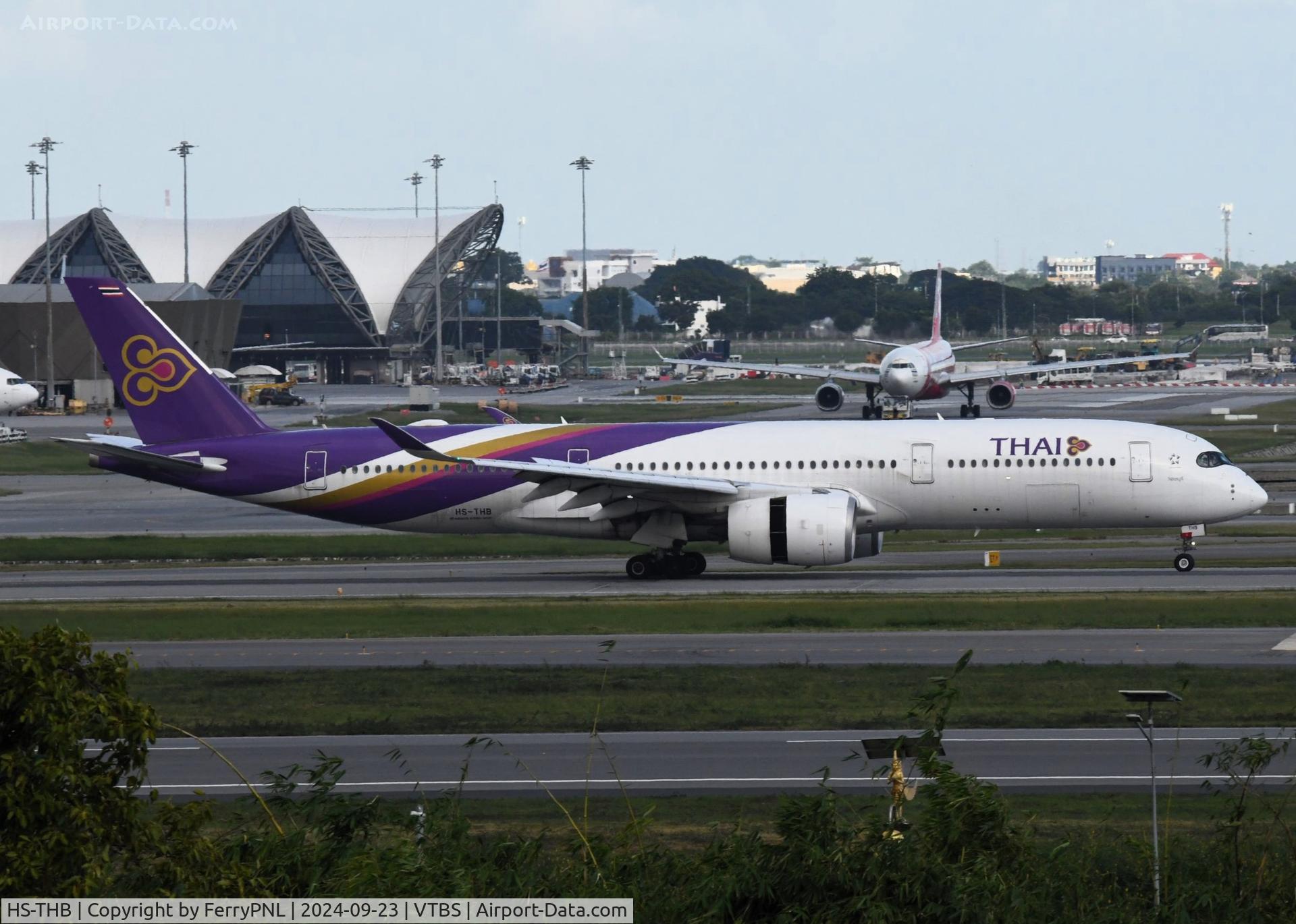 HS-THB, 2016 Airbus A350-941 C/N 044, Thai A359 arriving at its base