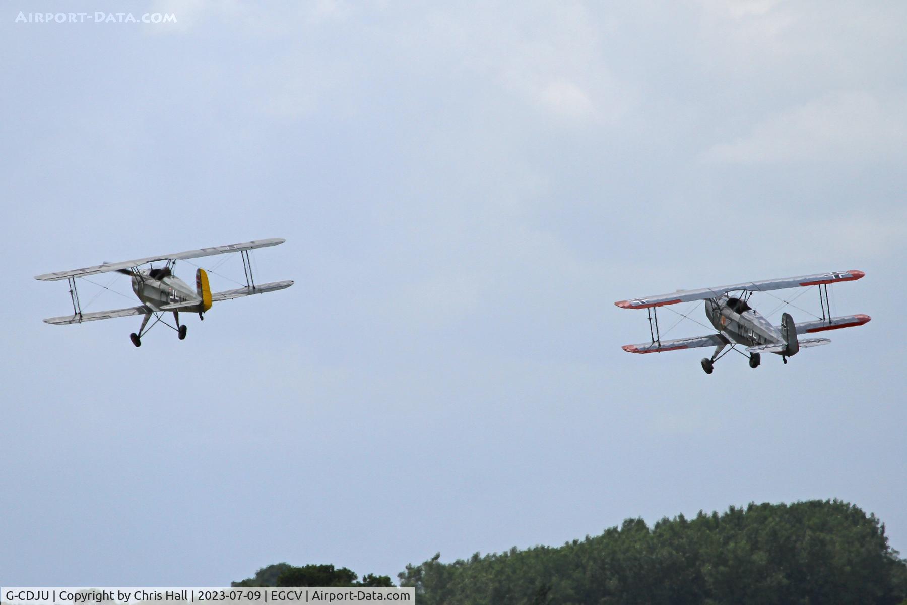 G-CDJU, 1954 CASA 1-131E Jungmann C/N 1078, Sleapkosh 2023