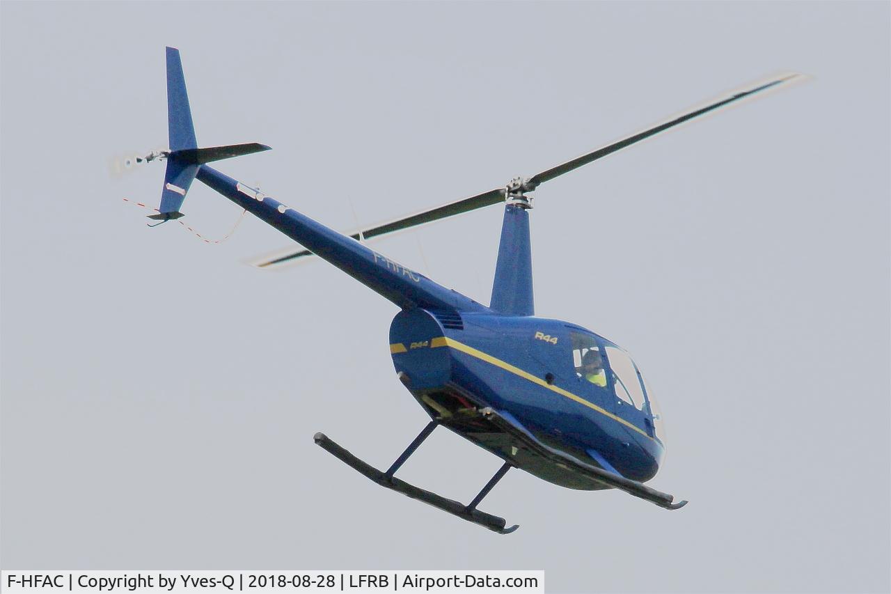 F-HFAC, 2012 Robinson R44  Raven II C/N 13224, Robinson R-44 Raven II, training flight, Brest-Bretagne Airport (LFRB-BES)