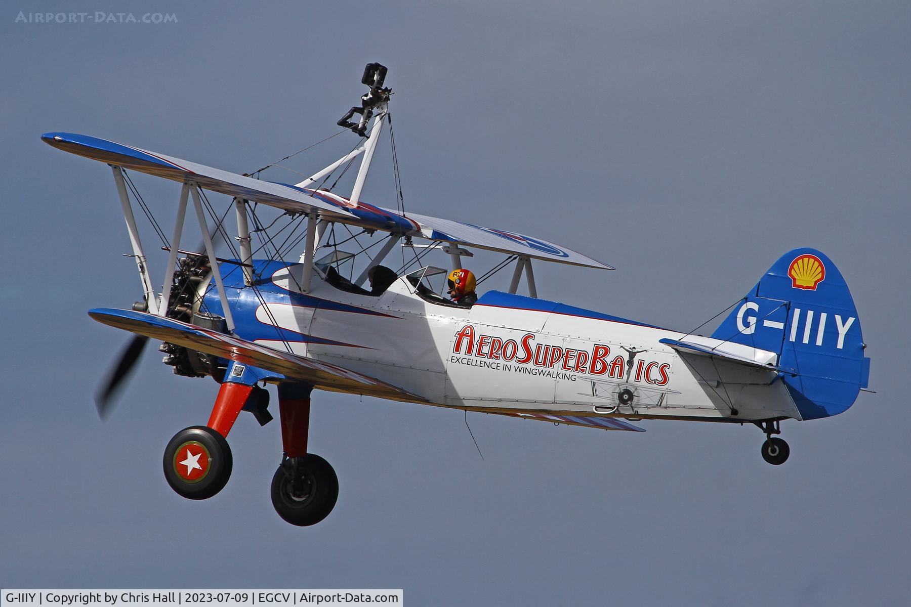 G-IIIY, 1944 Boeing A75N1 (PT-17) C/N 75-3491, Sleapkosh 2023