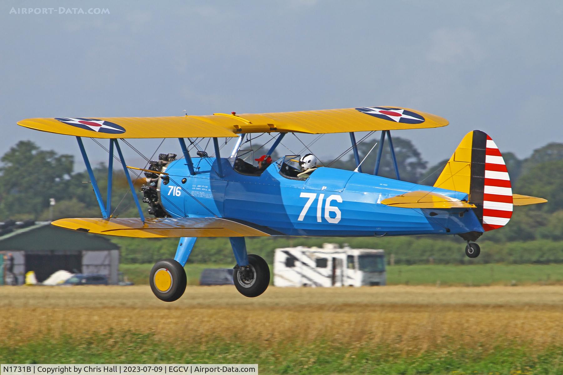 N1731B, 1943 Boeing E75 C/N 75-5716, Sleapkosh 2023