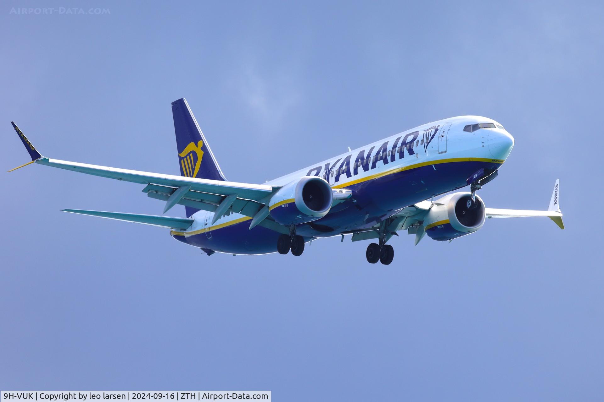 9H-VUK, 2021 Boeing 737-8-200 MAX C/N 62321, Zakynthos 16.9.2024