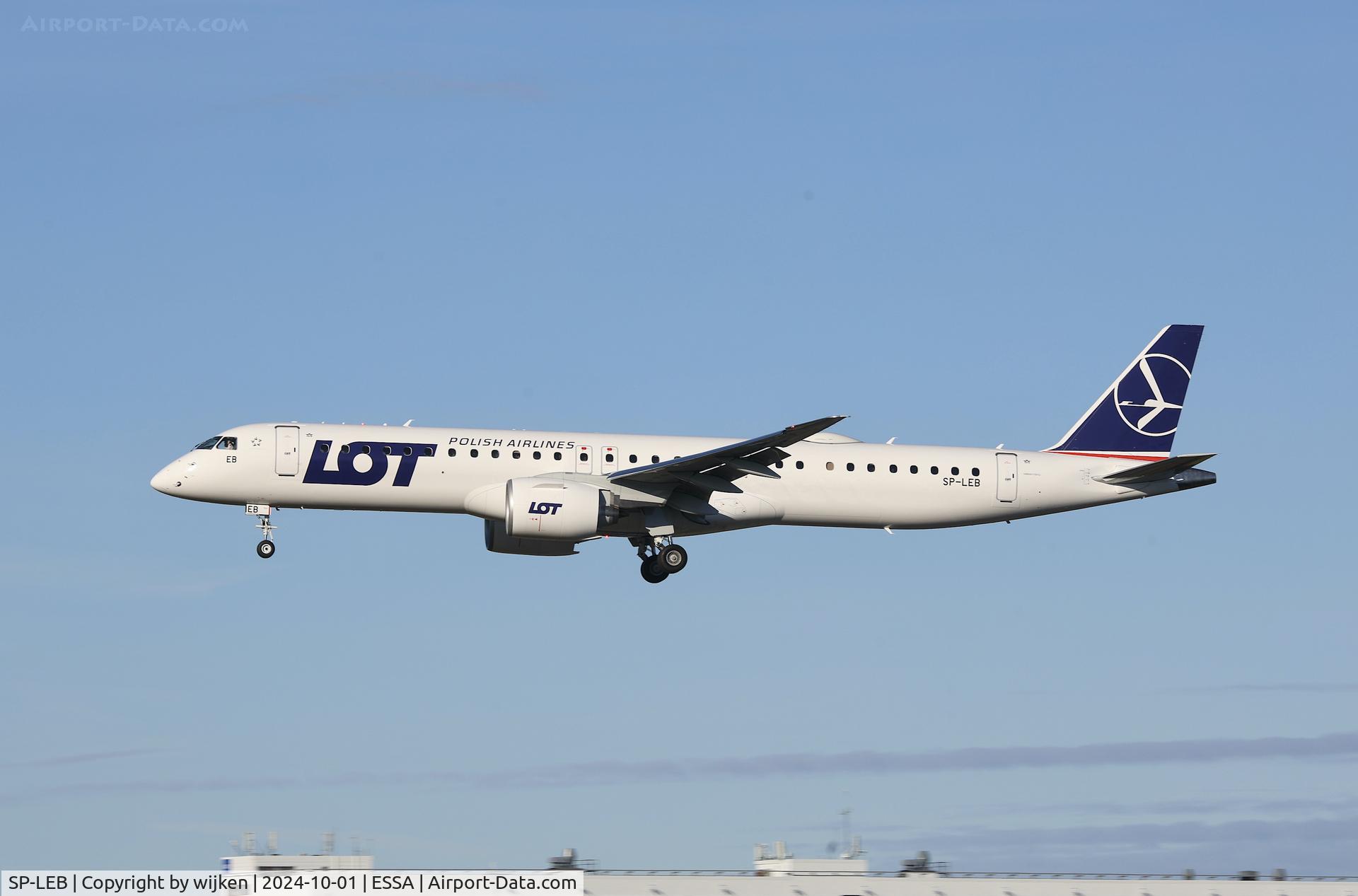 SP-LEB, 2024 Embraer E195-E2 C/N 19020125, Rwy 19L