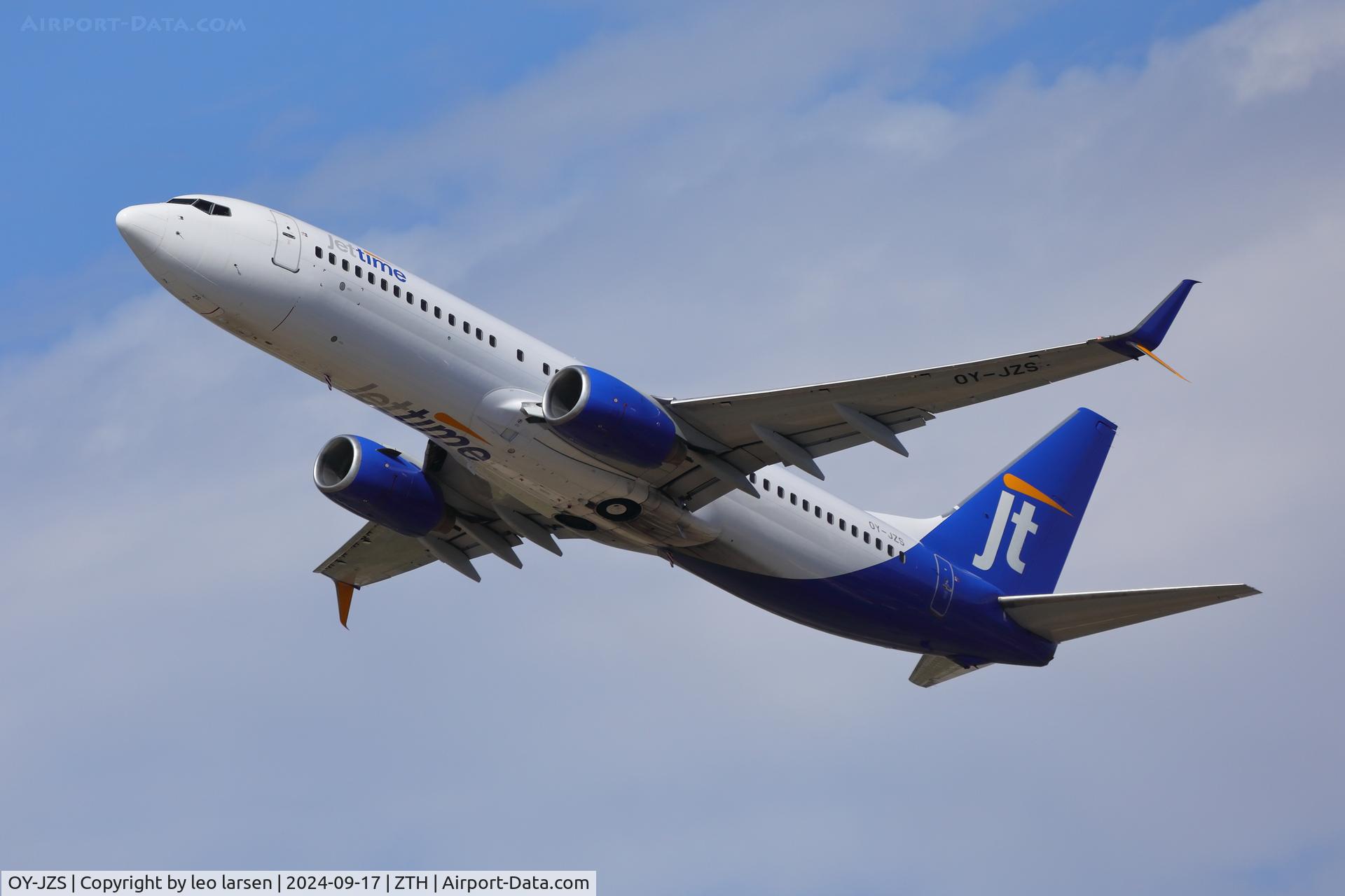 OY-JZS, 2007 Boeing 737-8K5 C/N 35100, Zakynthos 17.9.2024