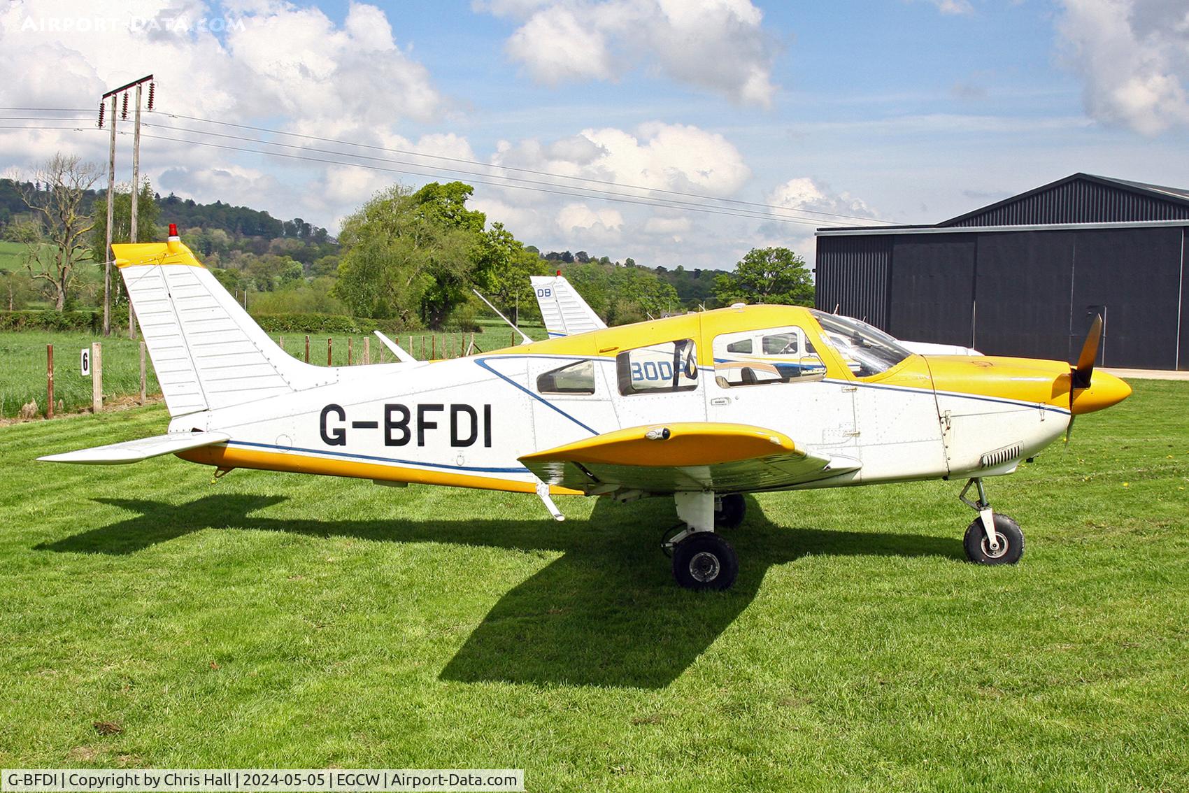 G-BFDI, 1977 Piper PA-28-181 Cherokee Archer II C/N 28-7790382, Welshpool