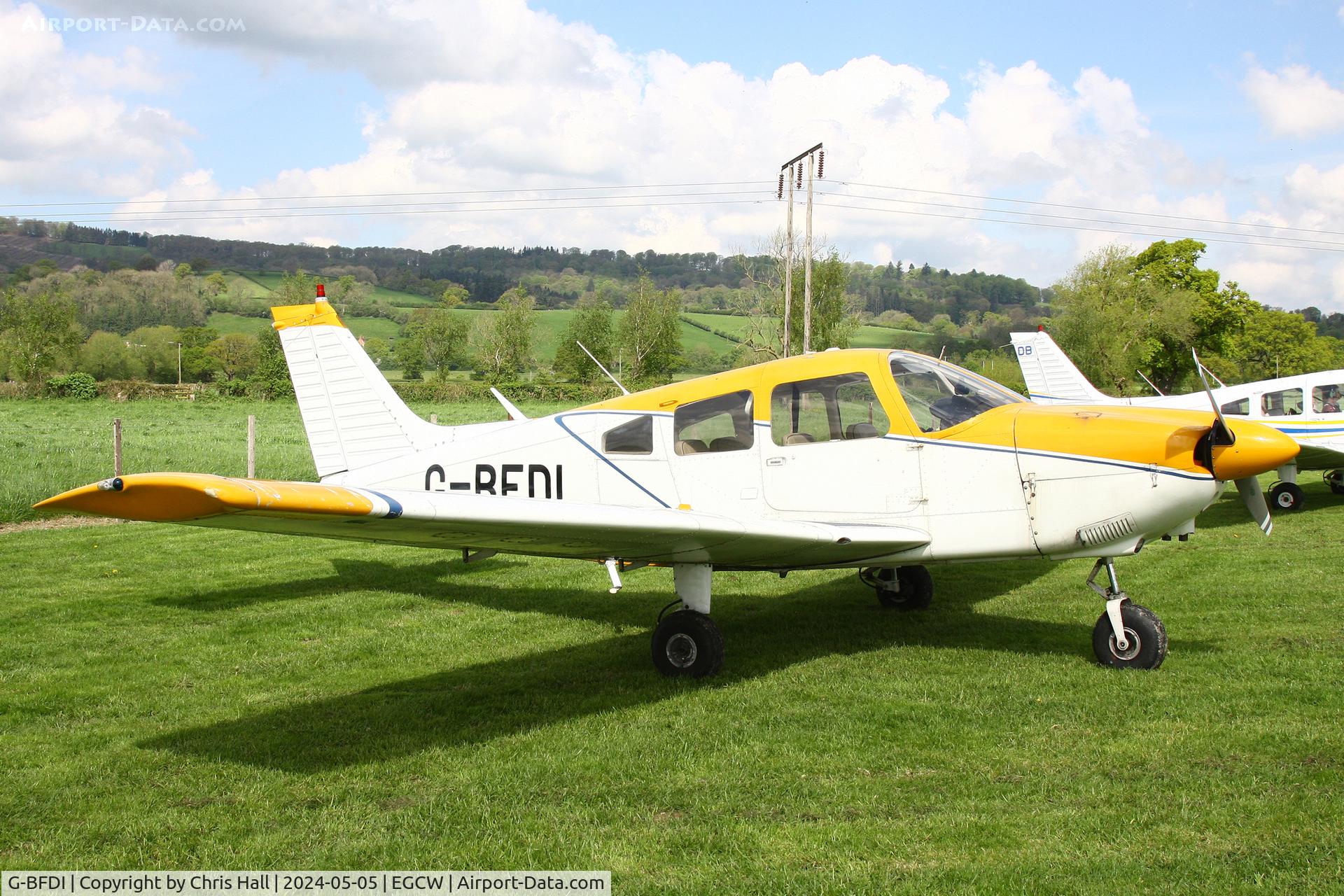 G-BFDI, 1977 Piper PA-28-181 Cherokee Archer II C/N 28-7790382, Welshpool