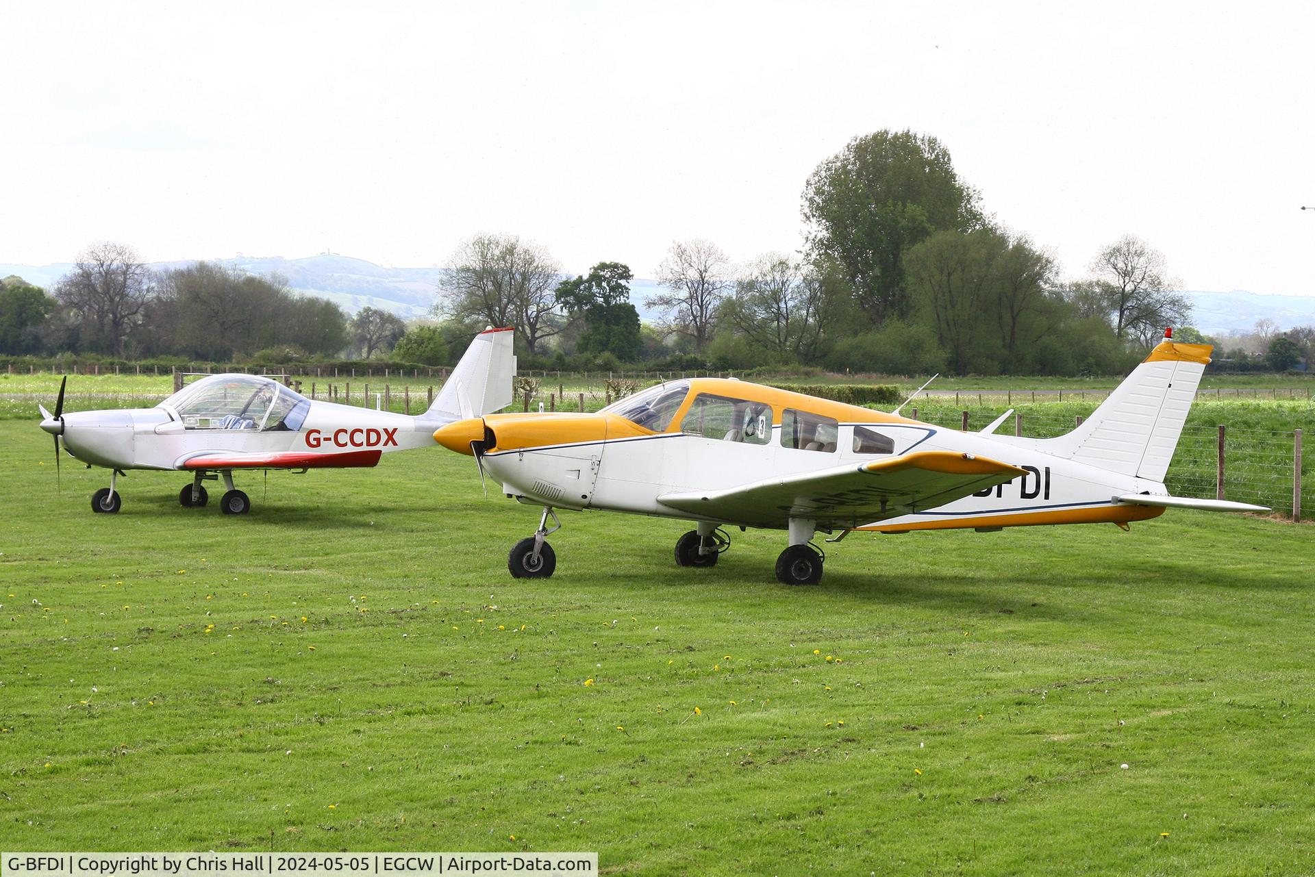 G-BFDI, 1977 Piper PA-28-181 Cherokee Archer II C/N 28-7790382, Welshpool