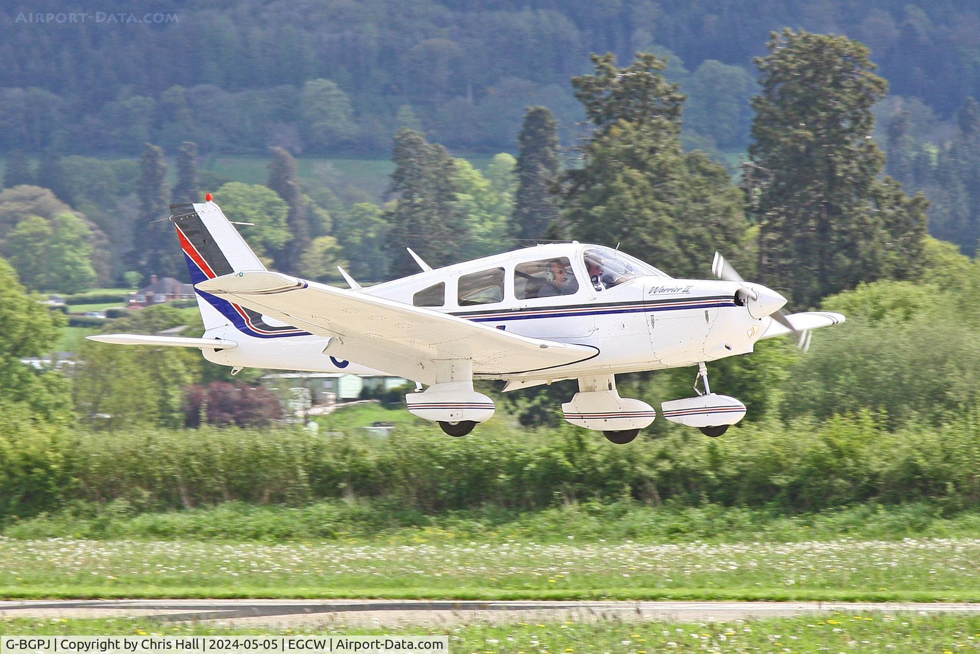 G-BGPJ, 1979 Piper PA-28-161 Cherokee Warrior II C/N 28-7916288, Welshpool