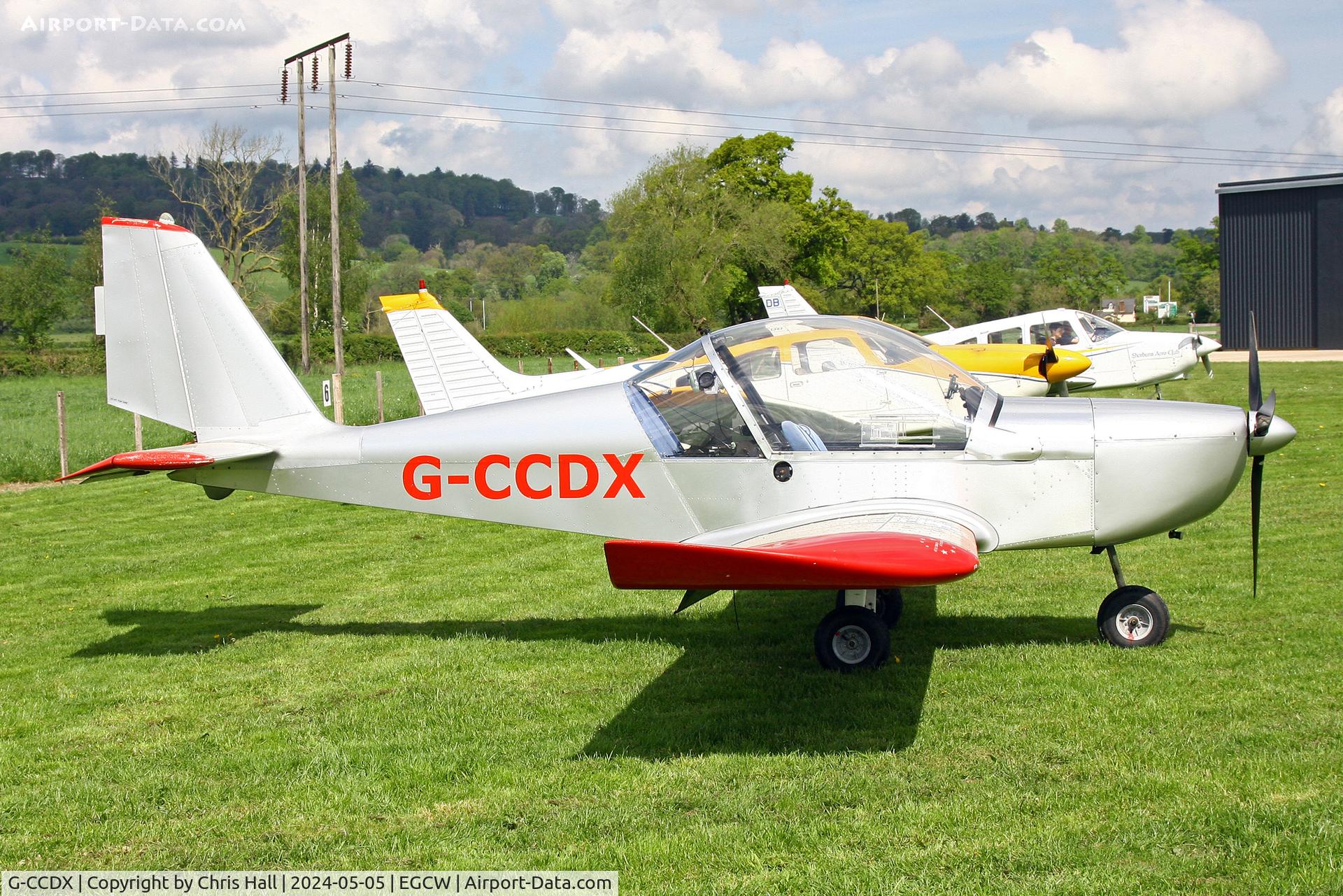 G-CCDX, 2003 Aerotechnik EV-97 Eurostar C/N PFA 315-14013, Welshpool