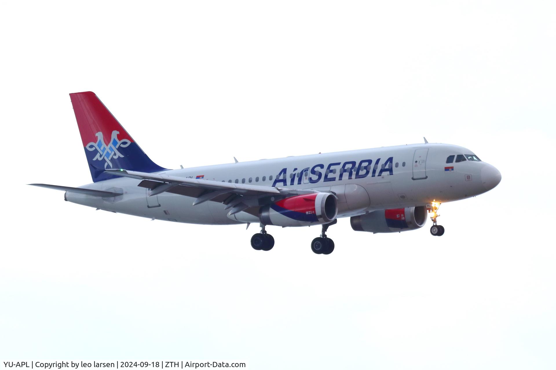 YU-APL, 2010 Airbus A319-132 C/N 4282, Zakynthos 18.9.2024