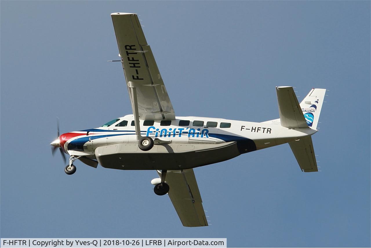 F-HFTR, 2008 Cessna 208B Grand Caravan C/N 208B-2041, Cessna 208B Grand Caravan, Take off rwy 25L, Brest-Bretagne Airport (LFRB-BES)