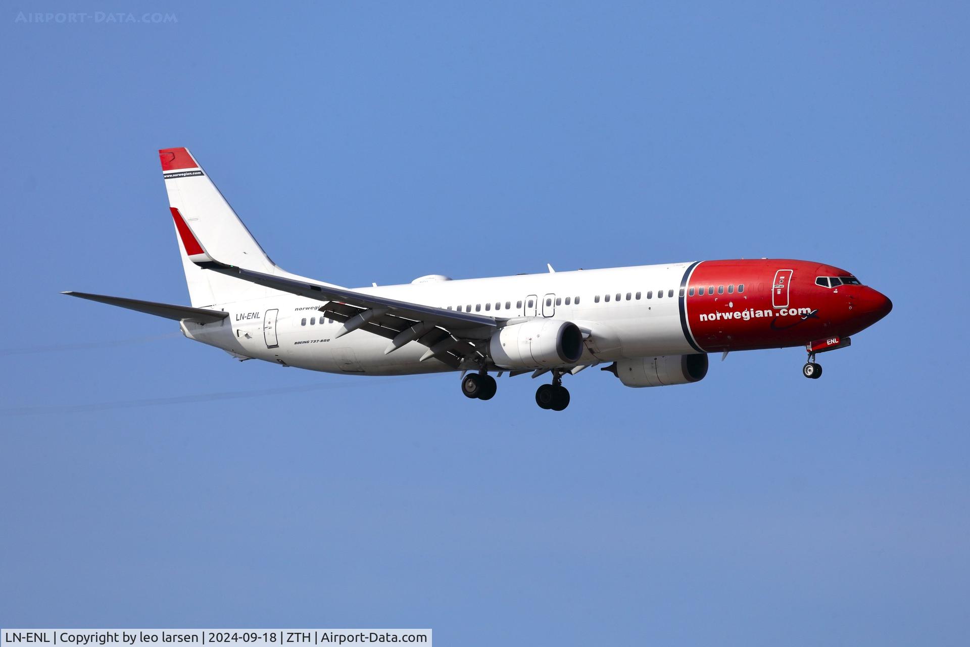LN-ENL, 2016 Boeing 737-8JP C/N 41148, Zakynthos 18.9.2024