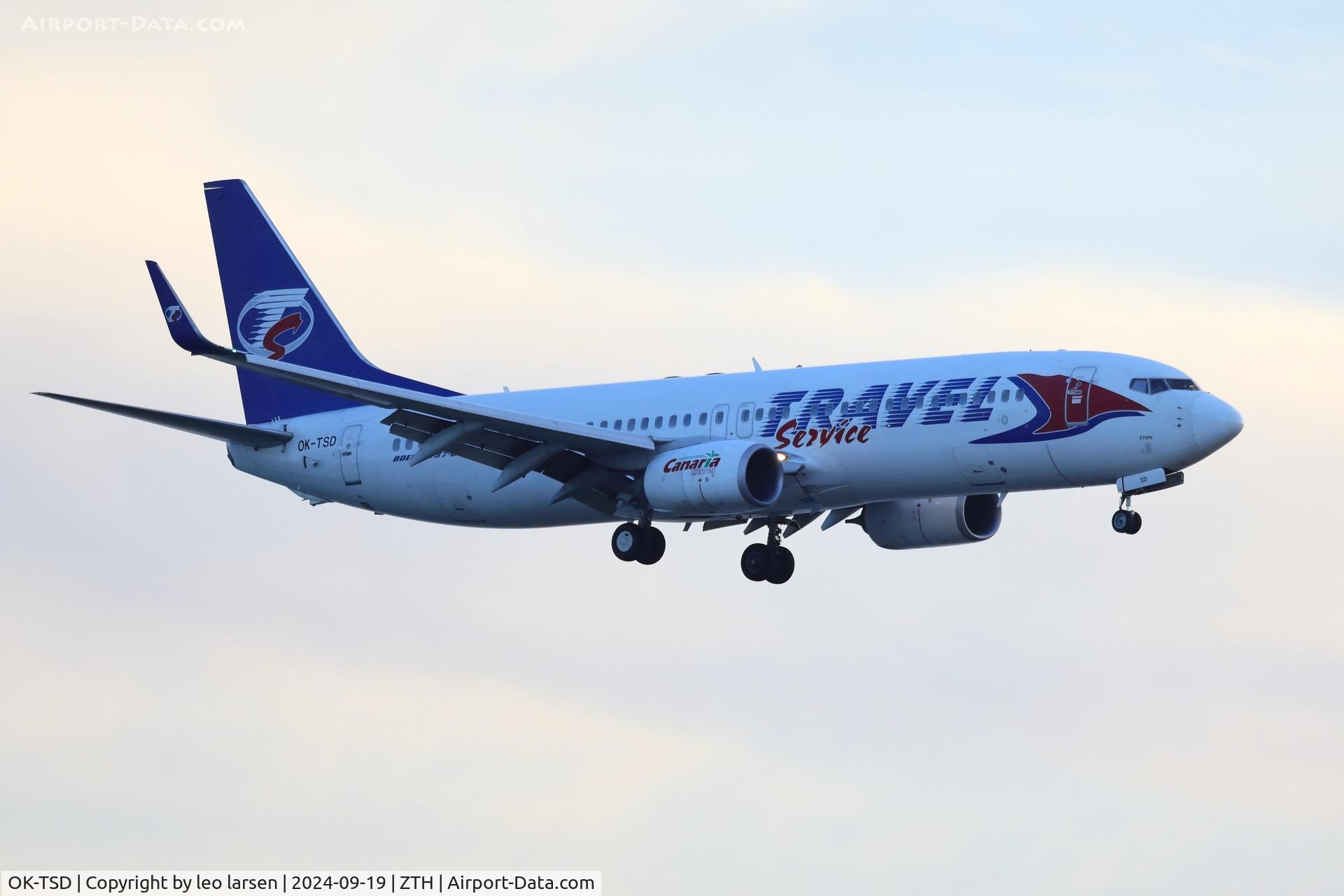 OK-TSD, 2014 Boeing 737-8Q8 C/N 41795, Zakynthos 19.9.2024