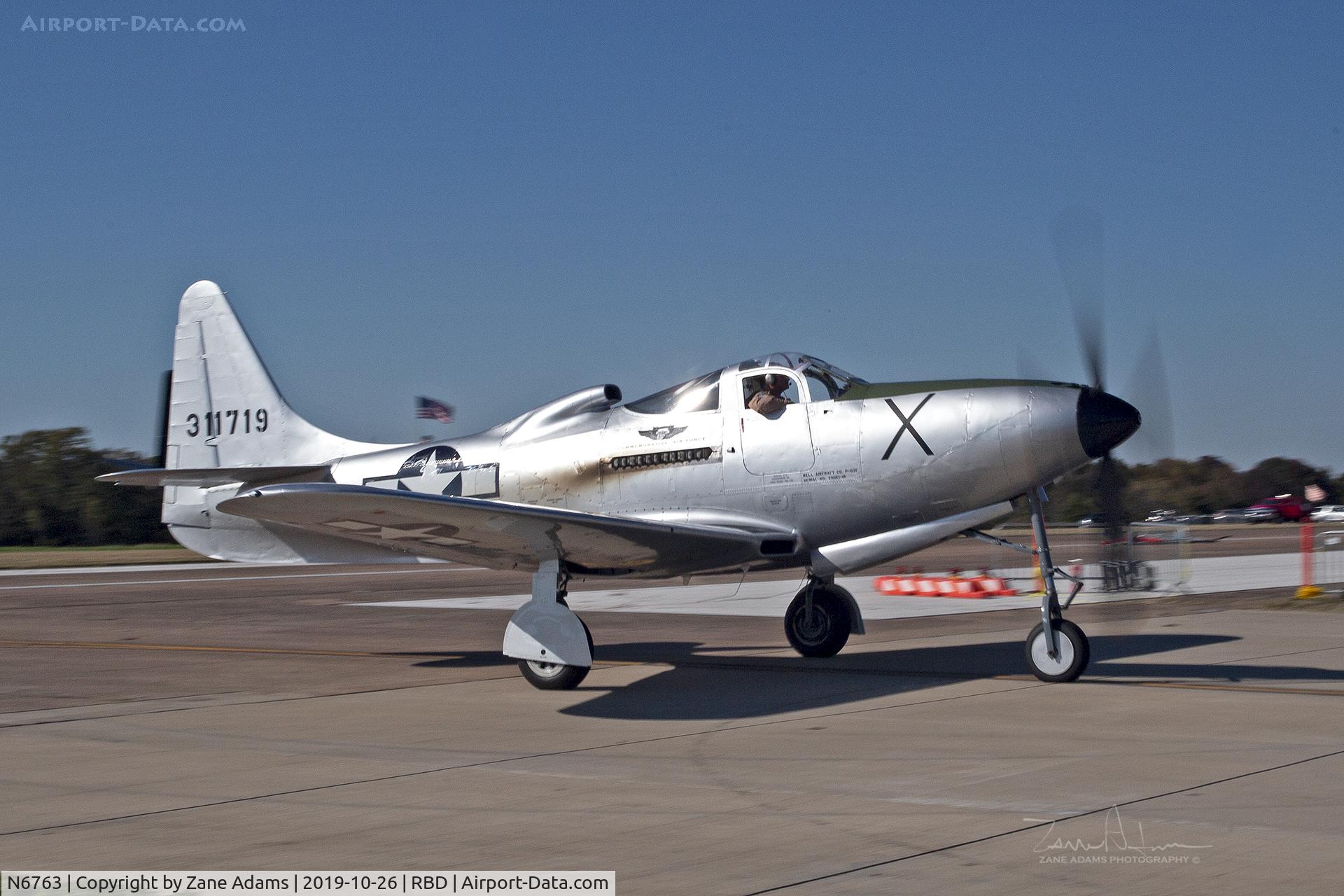 N6763, 1946 Bell P-63F Kingcobra C/N 296E1-1R, CAF P-63 King Cobra at the 2019 Wings Over Dallas Airshow
