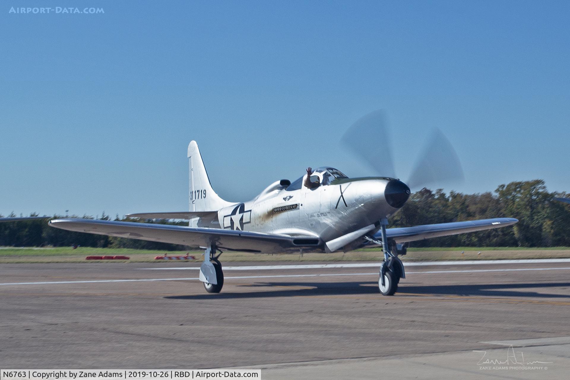 N6763, 1946 Bell P-63F Kingcobra C/N 296E1-1R, CAF P-63 King Cobra at the 2019 Wings Over Dallas Airshow