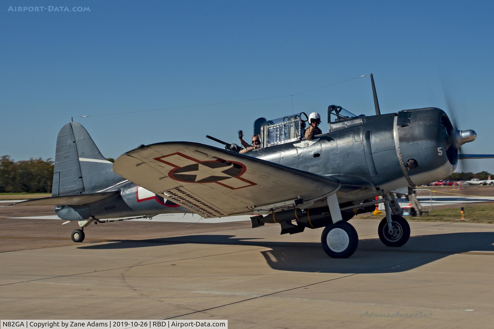 N82GA, Douglas SBD-5 Dauntless C/N 54532, CAF SBD-5 Dauntless at the 2019 Wings Over Dallas Airshow
