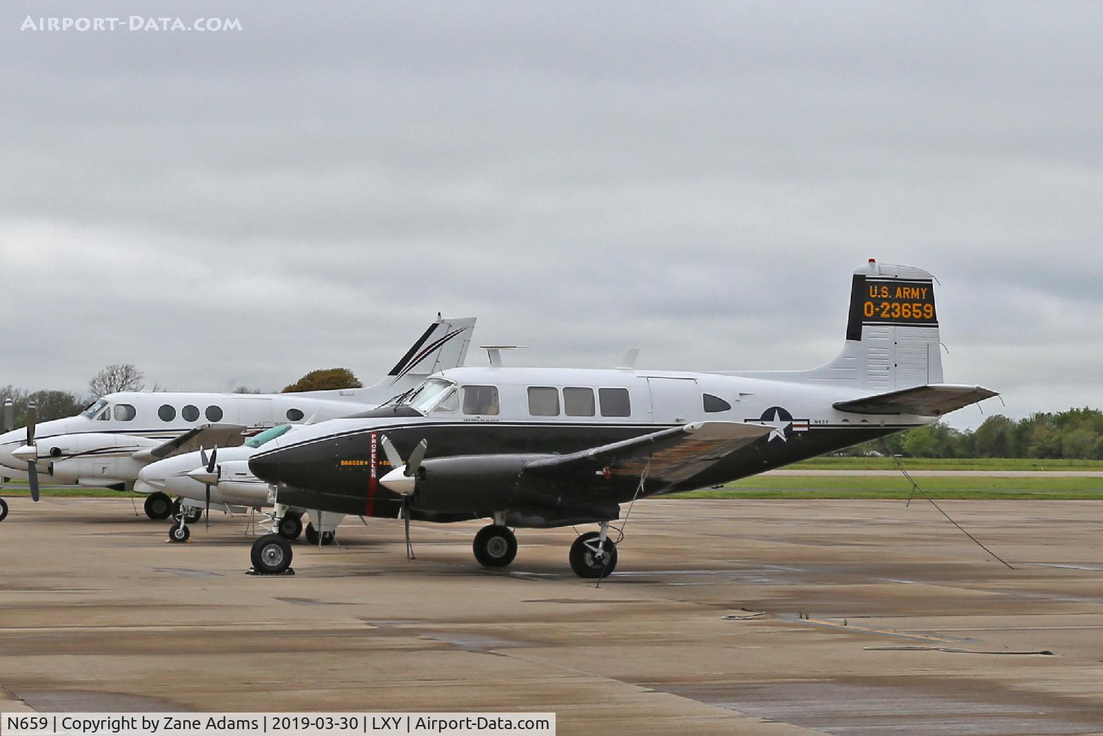 N659, Beech 65 Queen Air C/N LC-72, A the Mexia, Texas Airport