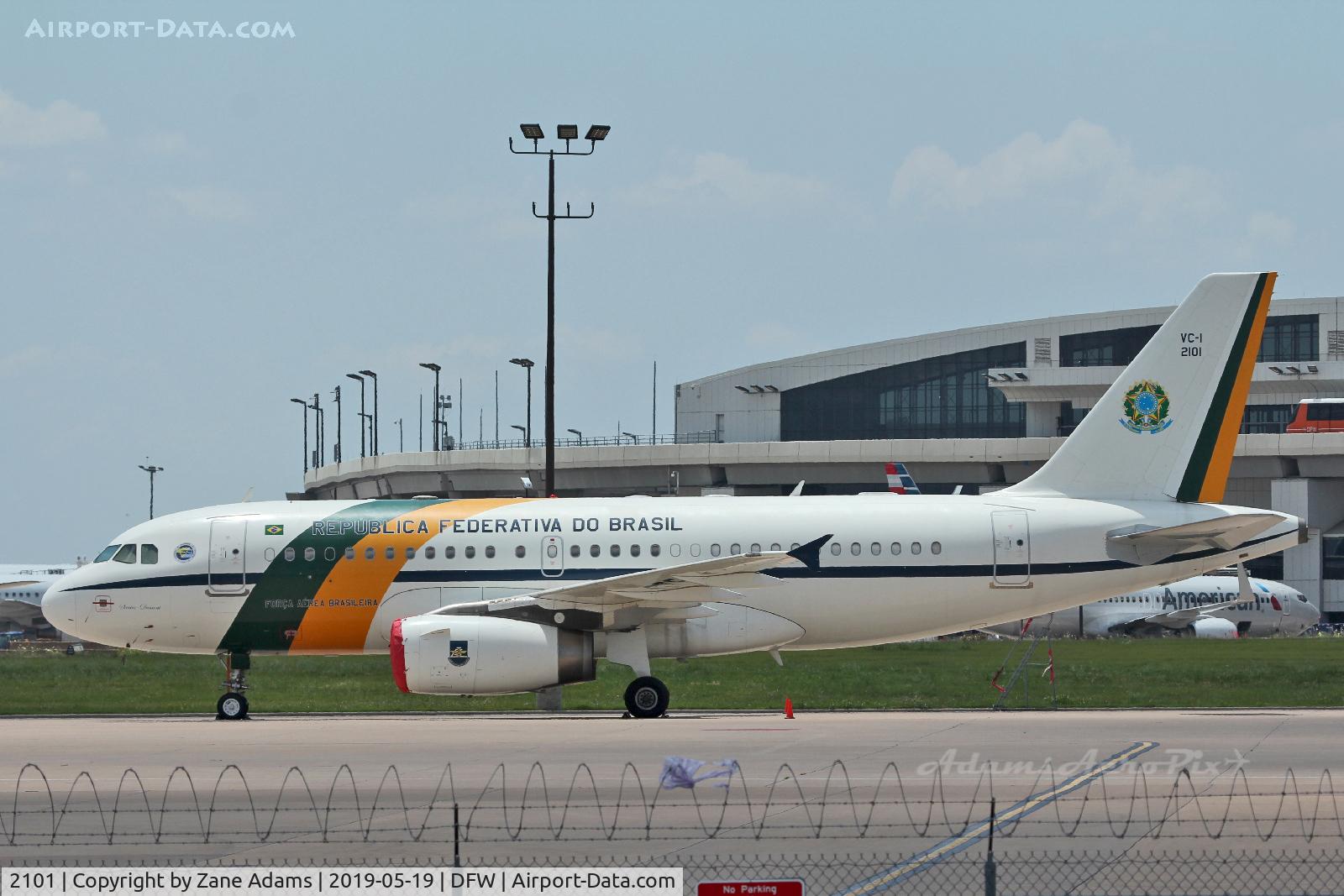 2101, 2004 Airbus VC-1A (A319-133/CJ) C/N 2263, FAB-2101 Brazilian Air Force Airbus at DFW Airport